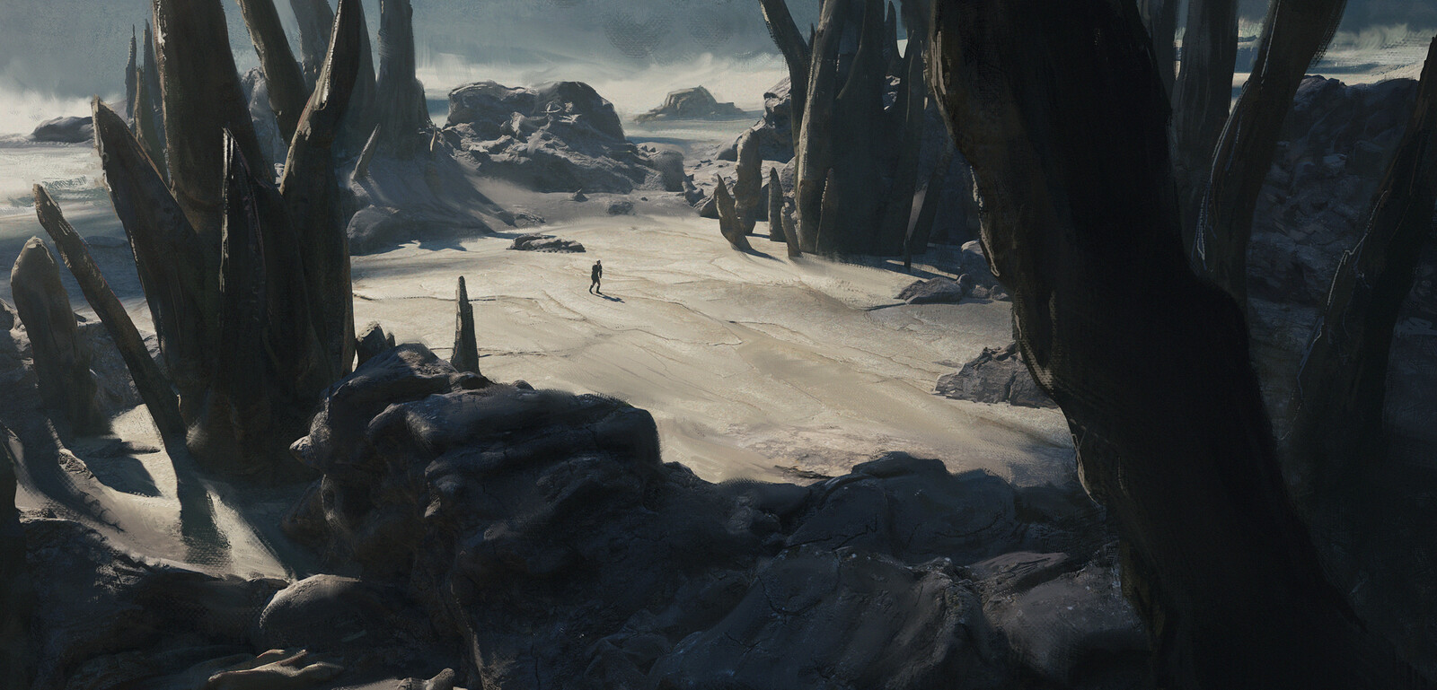 
Not too far from there, Morpheus is walking alone and cannot understand why he lost his memory. 
For this reason he is still walking without a destination.