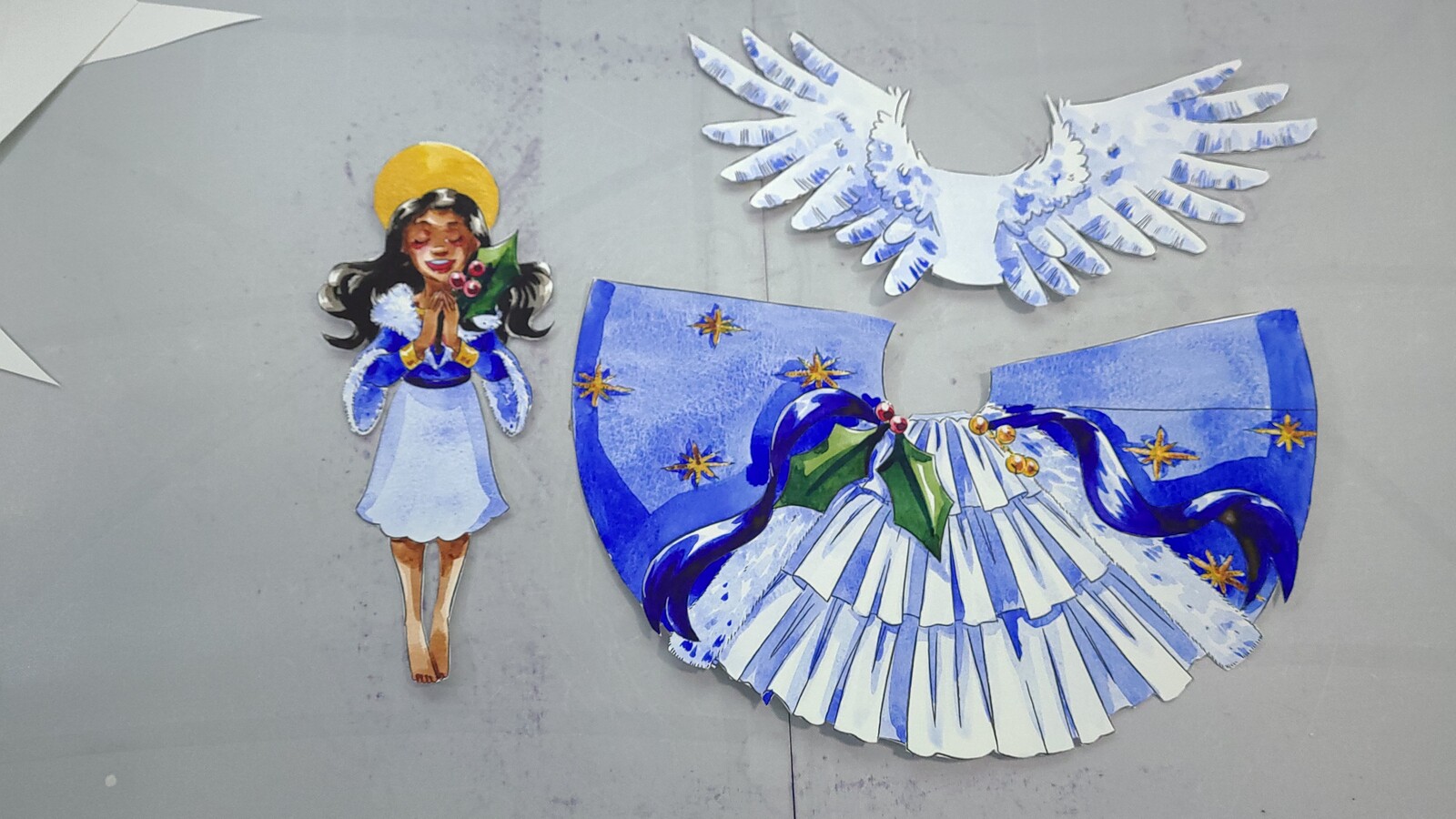 Papercraftmas Day 13: Tree Top Angel- cut out
