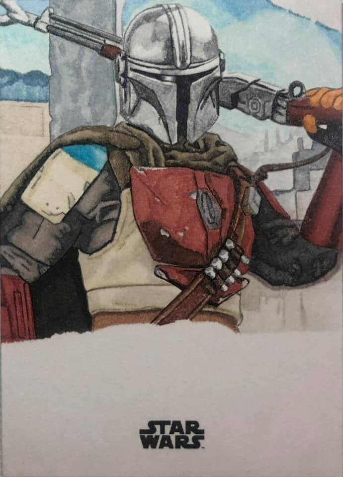 The Mandalorian created for the actor to sign