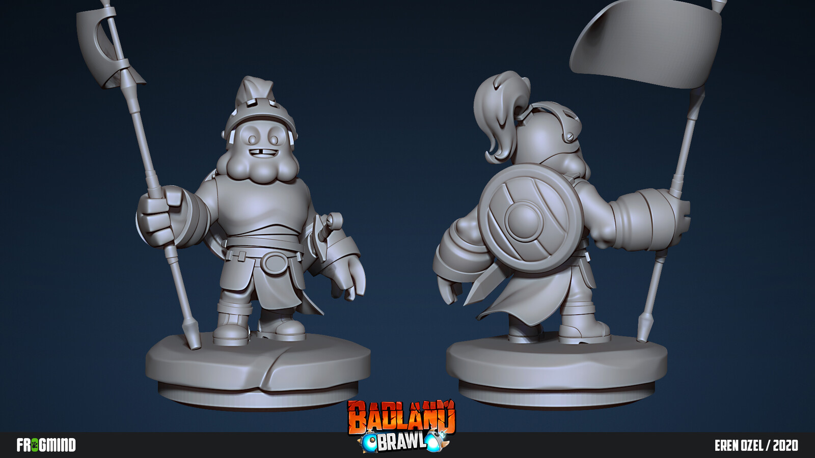 Clay render in ZBrush