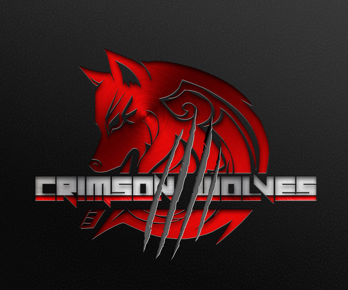 Artstation Crimson Wolves Logo MoshuÇ å¢¨æ°´