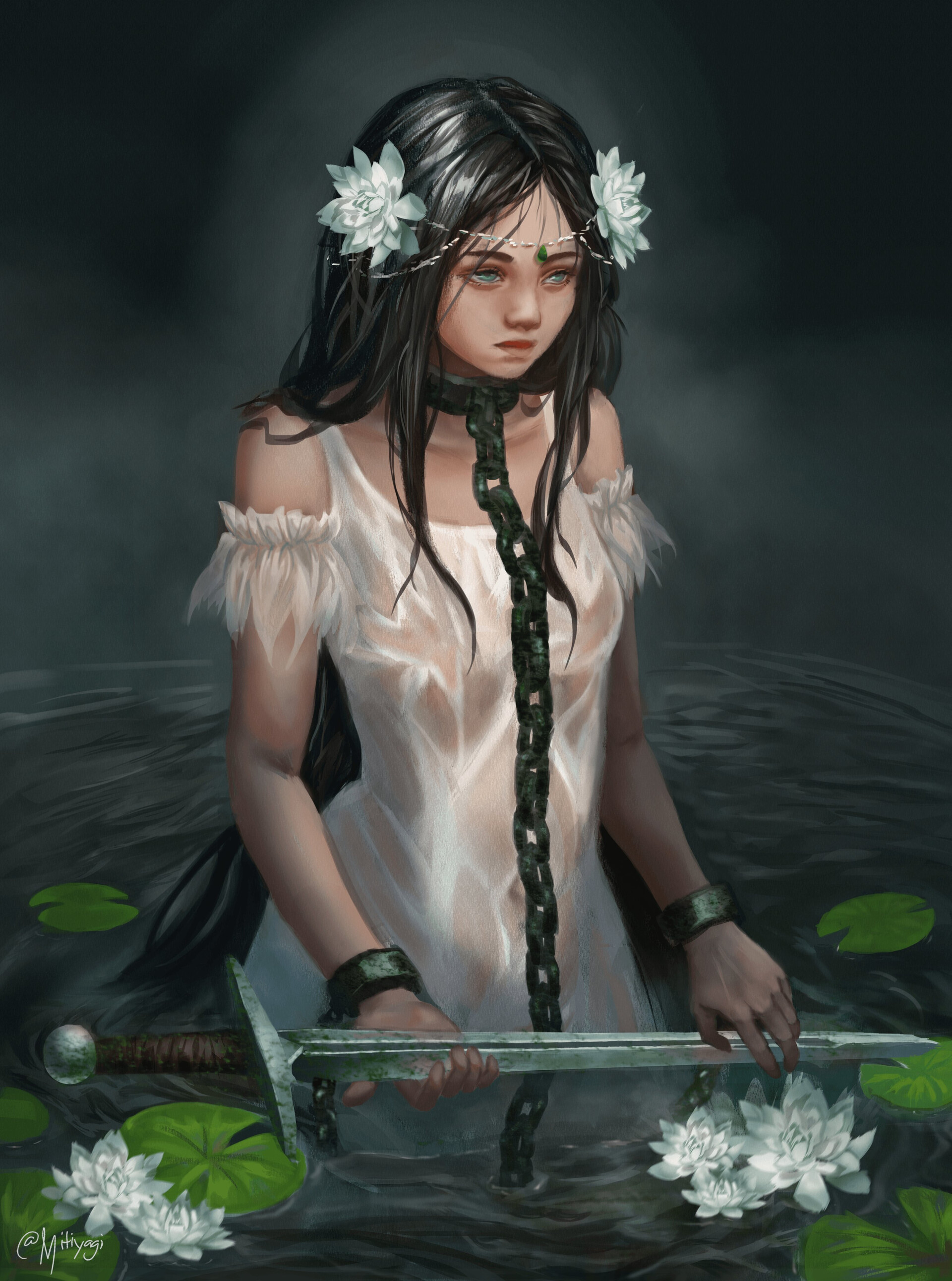 Artstation Lady Of The Lake Mitiyagi