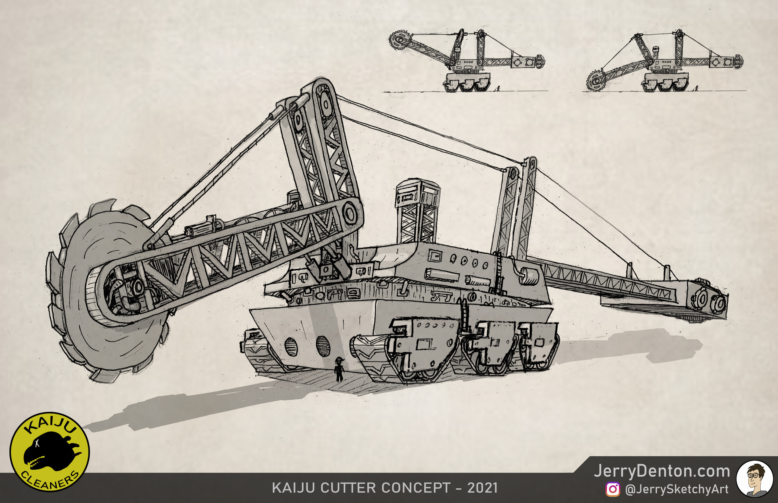 Kaiju Cutter concept design sheet