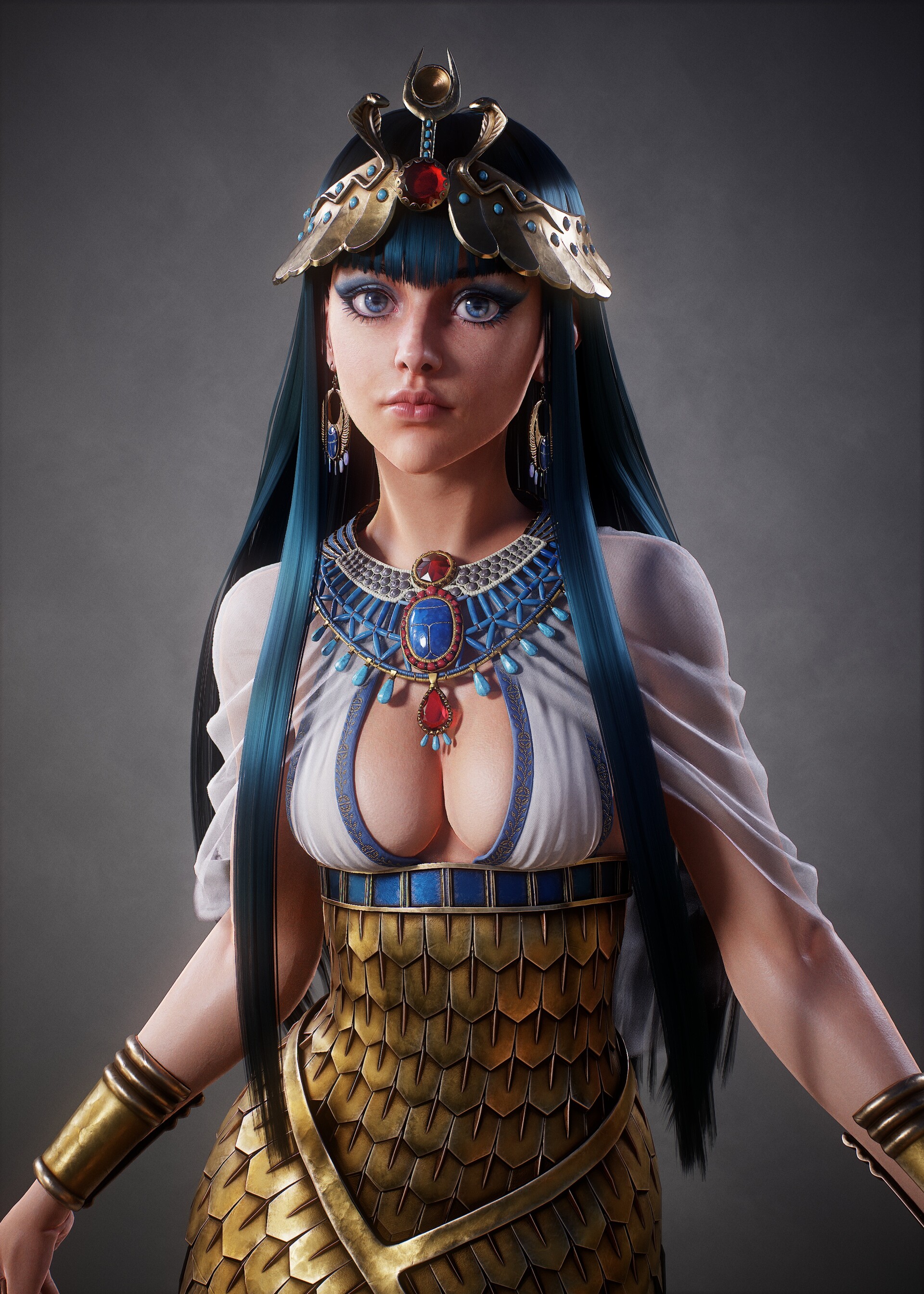 kraliçe hatshepsut giyim