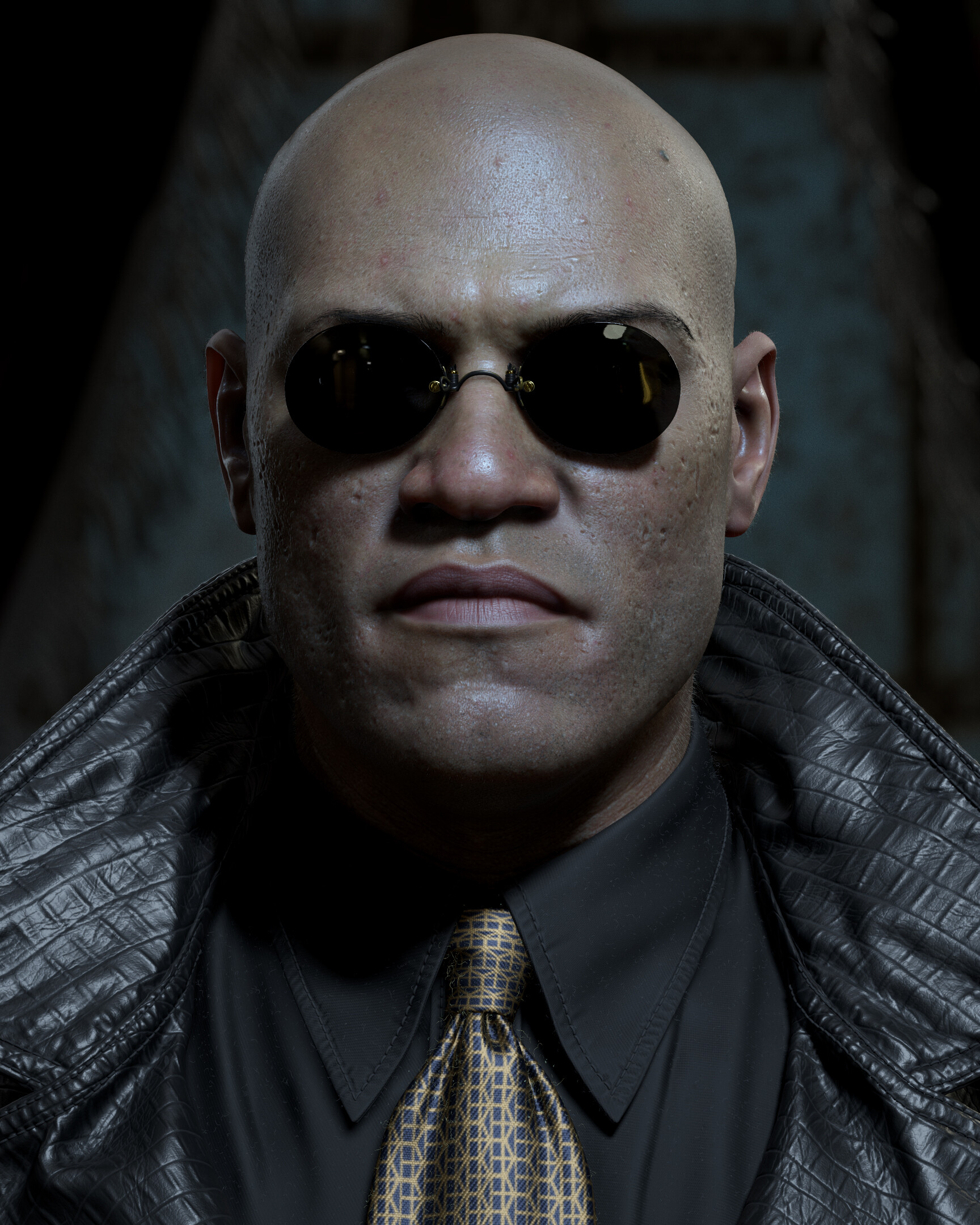 Morpheus From The Matrix Lifesize Cardboard Cutout Official Laurence ...