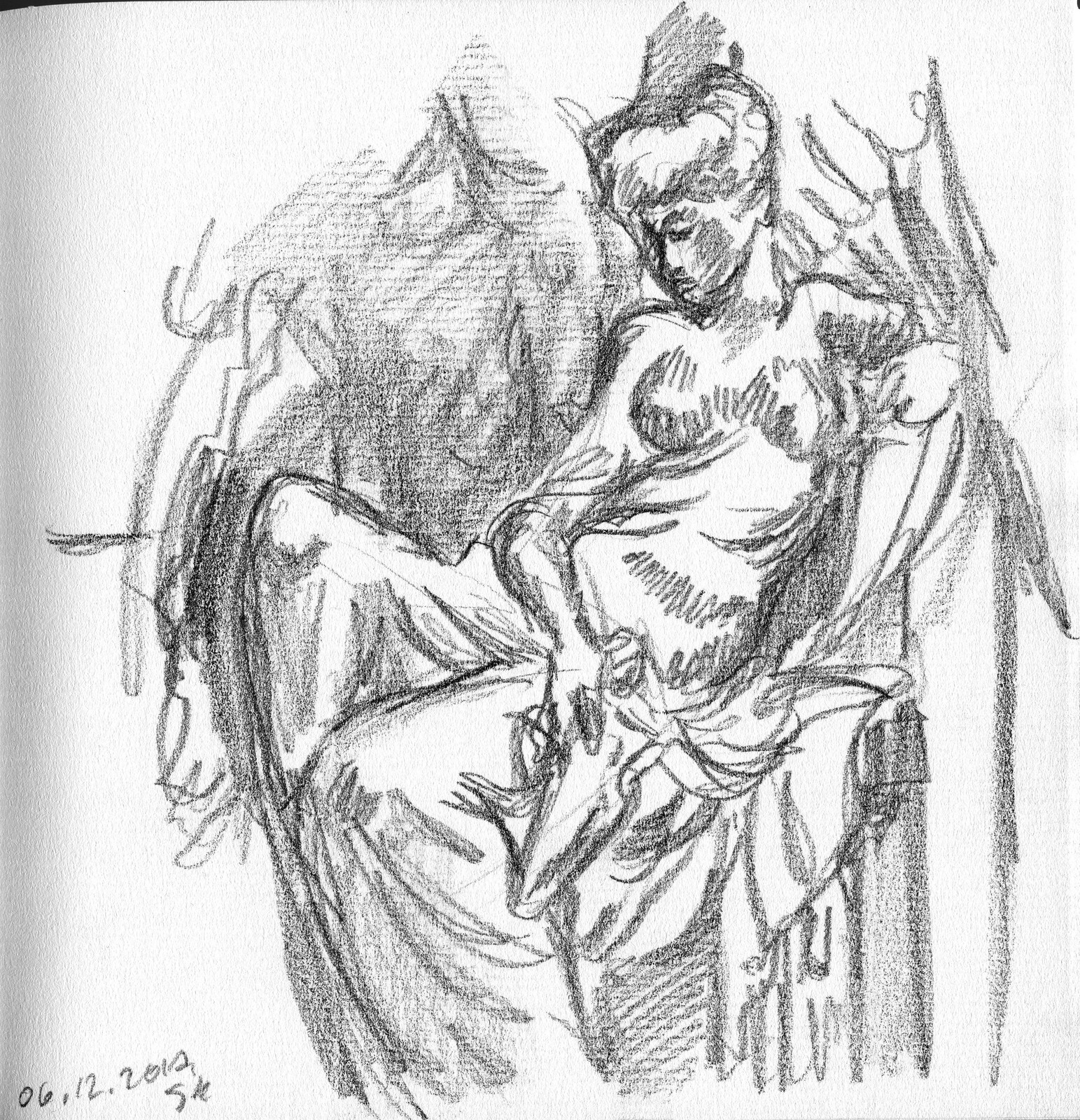 Sketching in the museum, 2017.