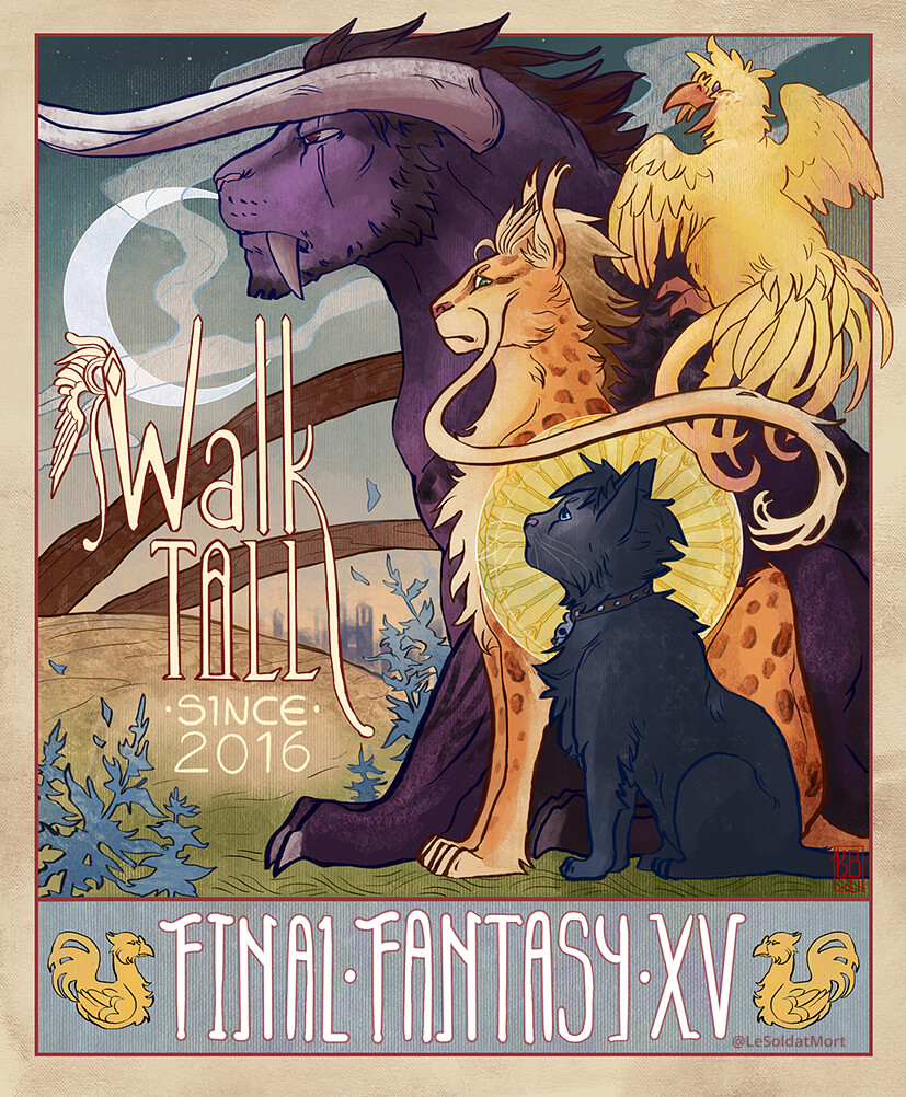Ar Nouveau inspired poster