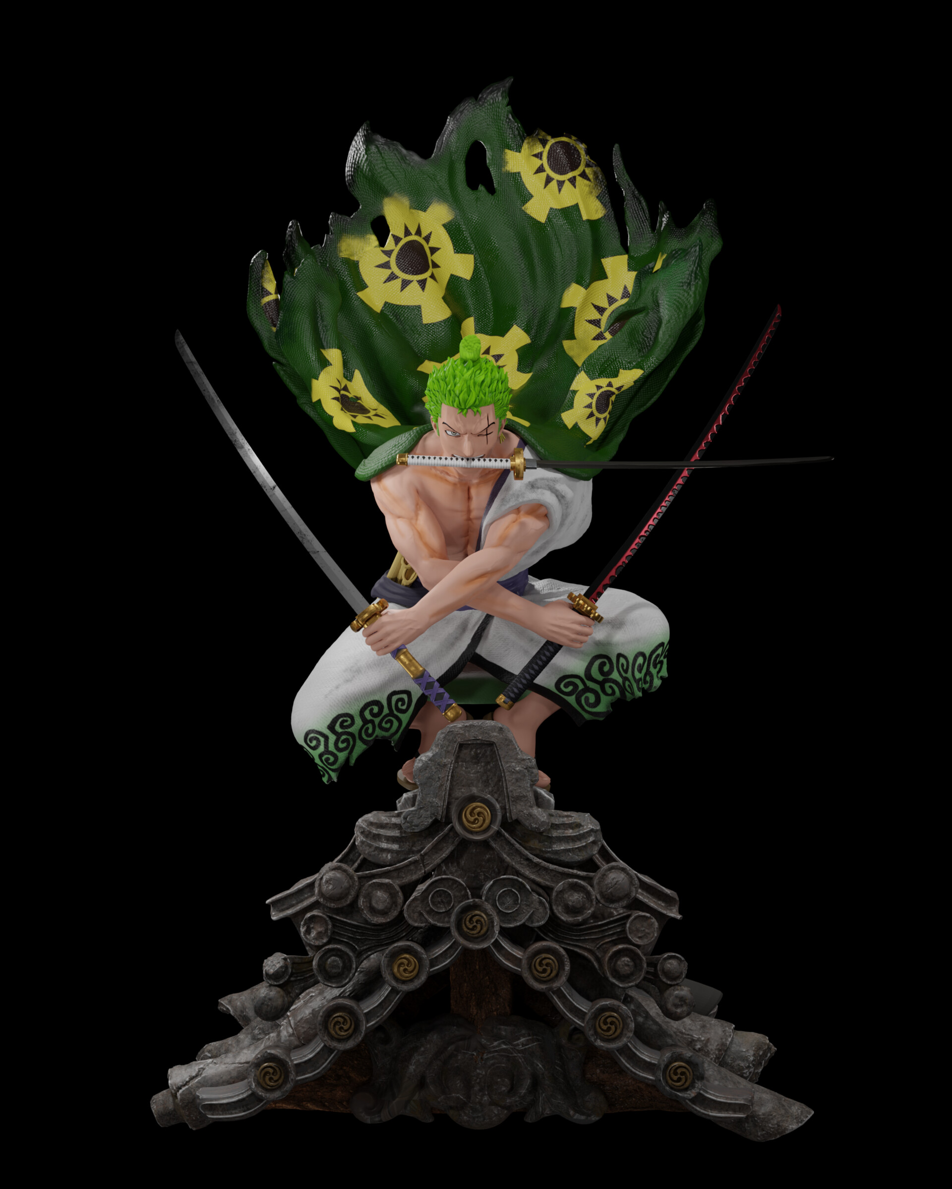 zoro statue kumamoto