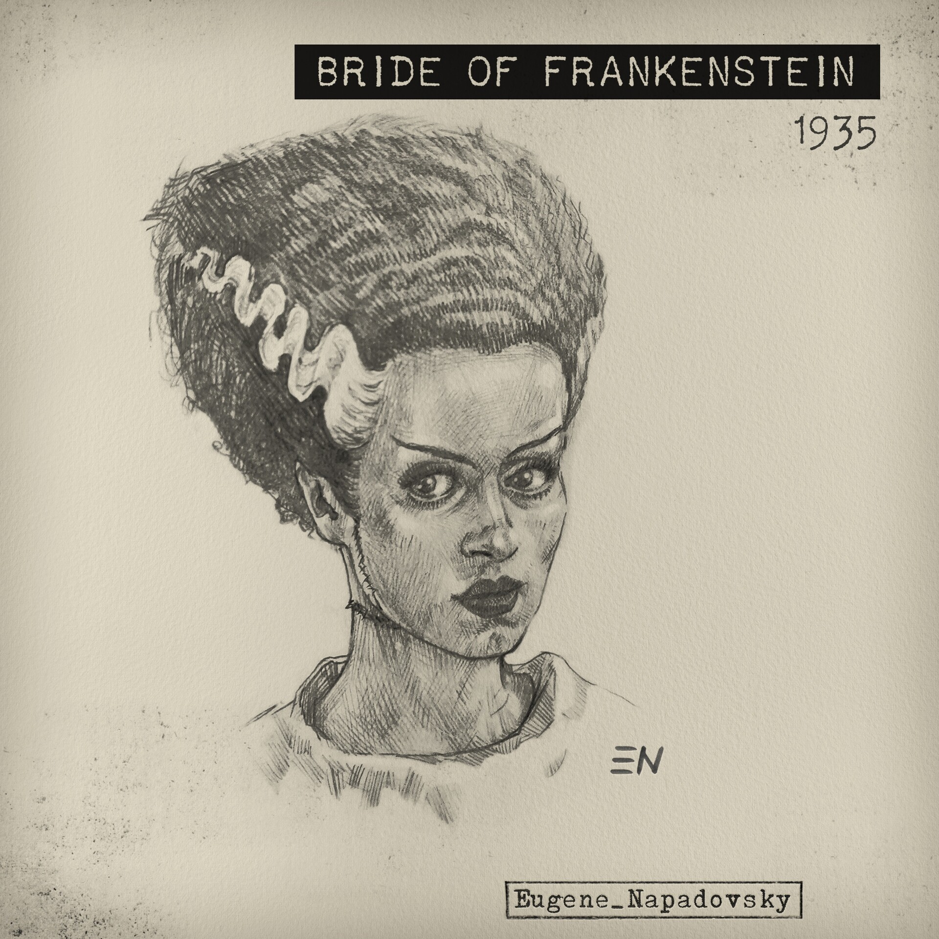 Eugene Napadovsky "Bride of Frankenstein" Classic Monsters Series