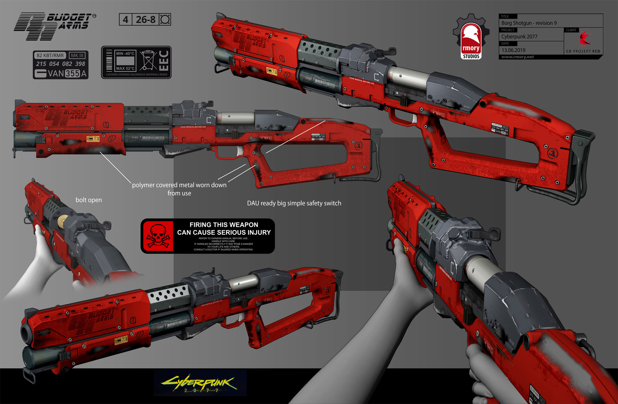 Cyberpunk 2077 Borg Shotgun - by rmory studios