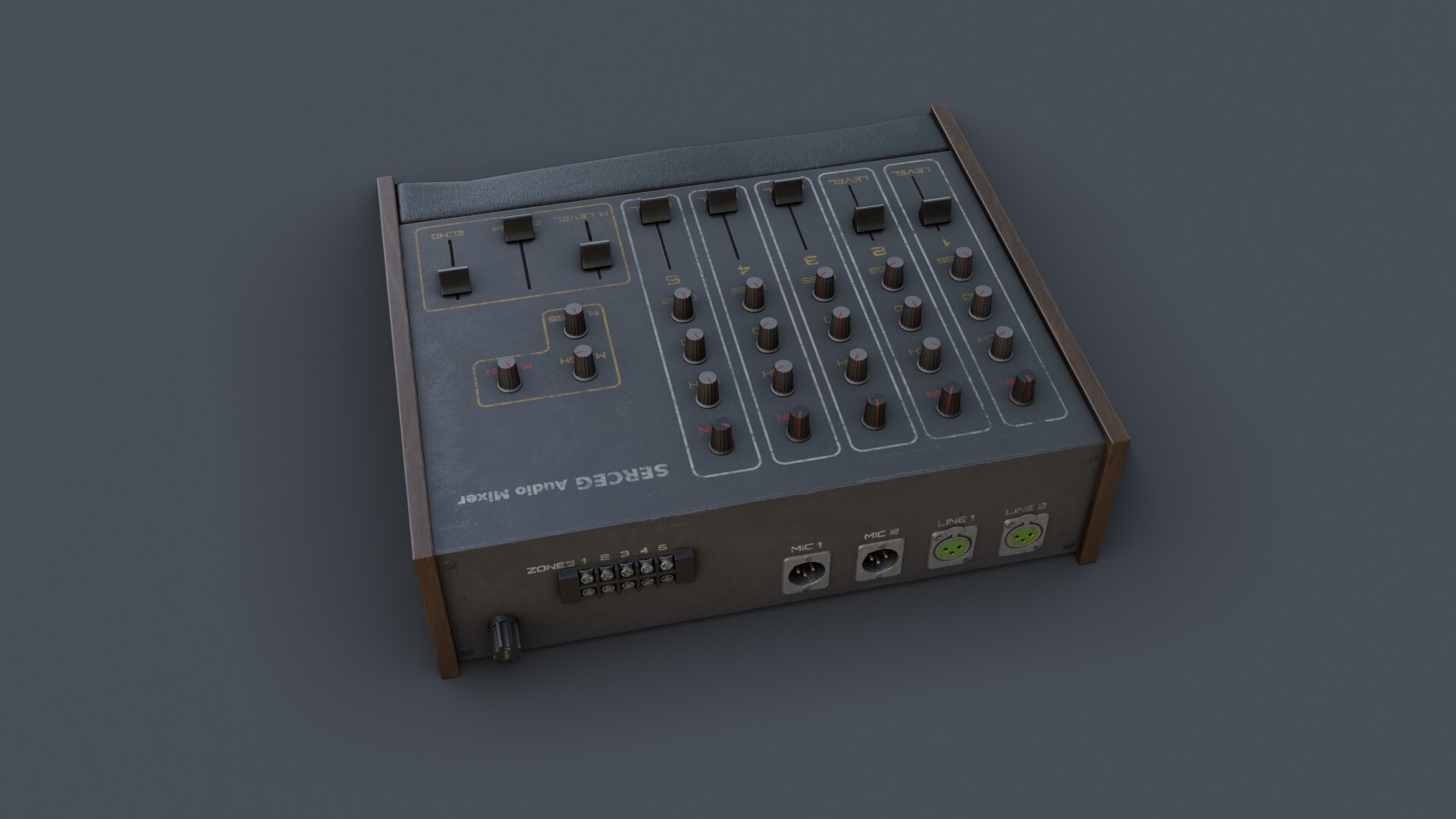 vintage powered mixer