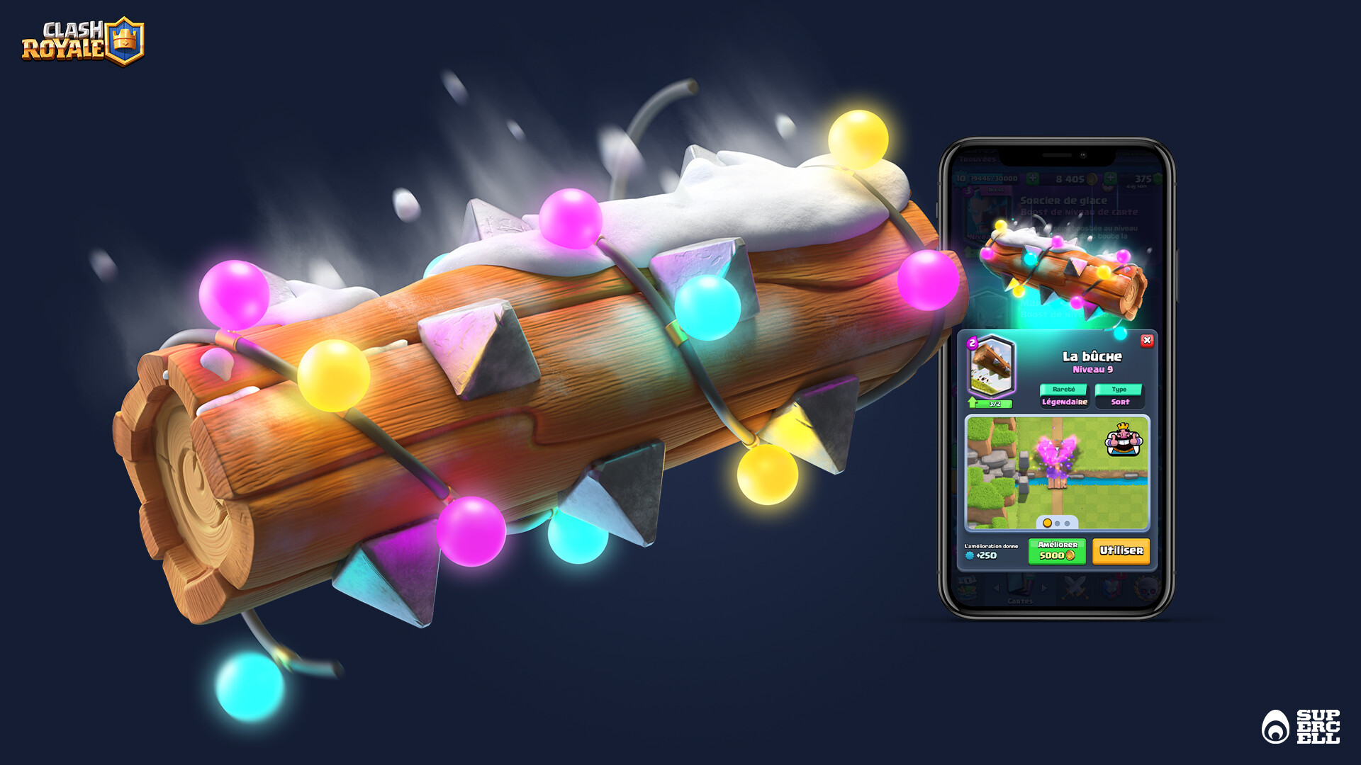 ArtStation Clash Royale Christmas Log