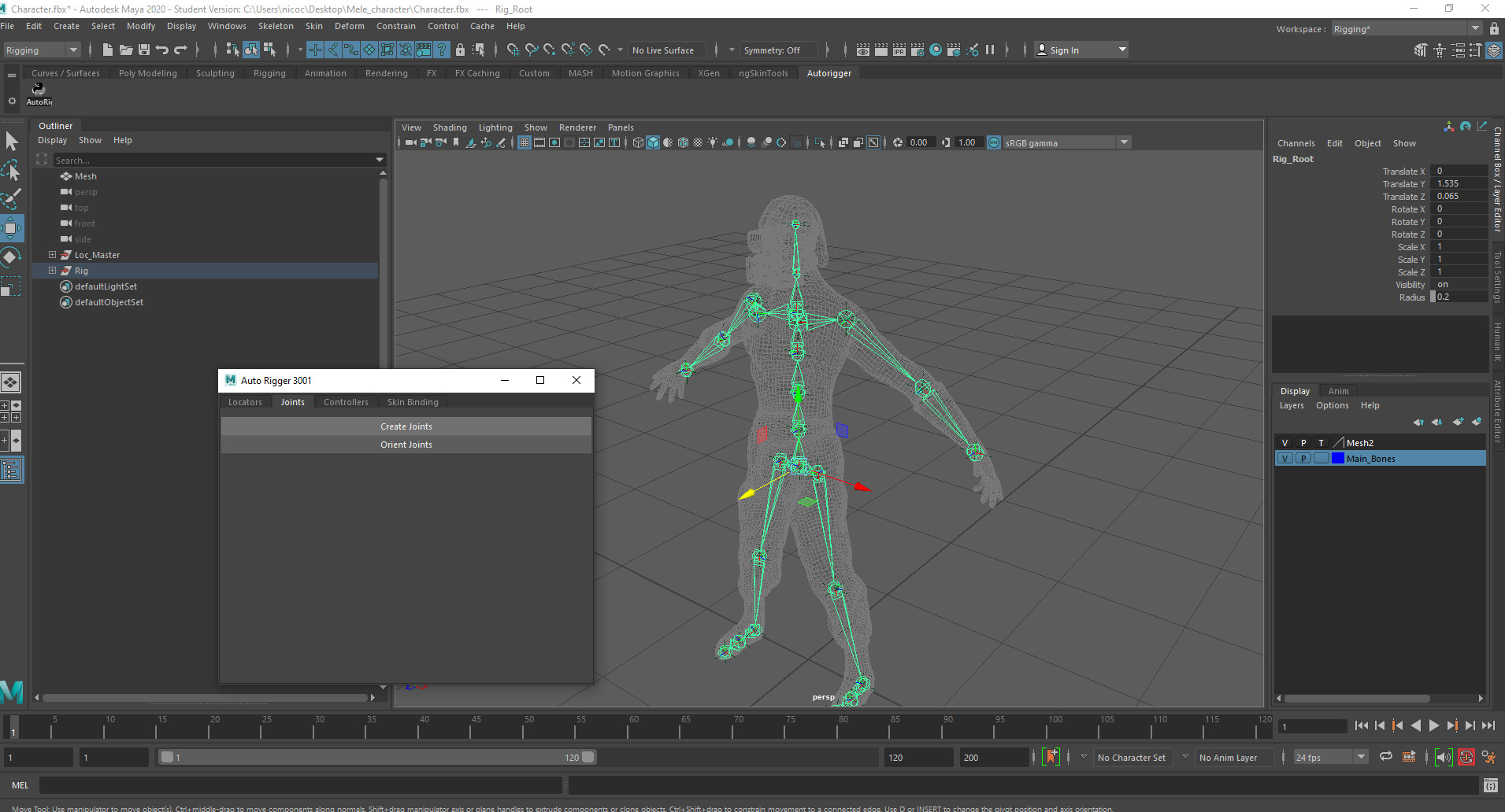 Nicolas Avila - Auto Rigger Tool