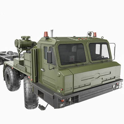 BAZ-69096 -10x10 Russian Military truck - 3D Model