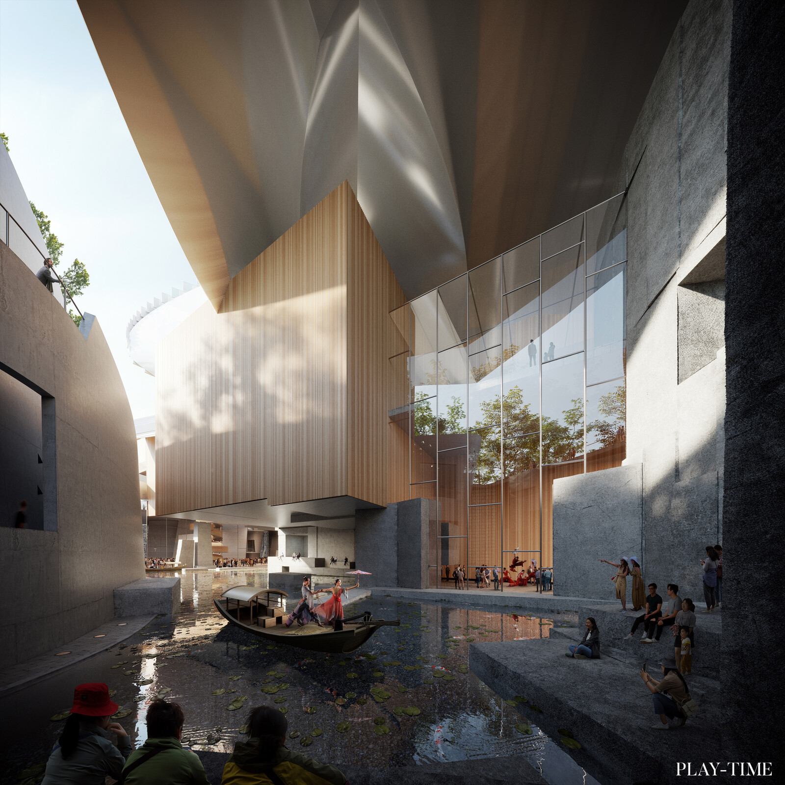 Performance center in Shenzen designed by EMBT Architects. Images by Play-time
