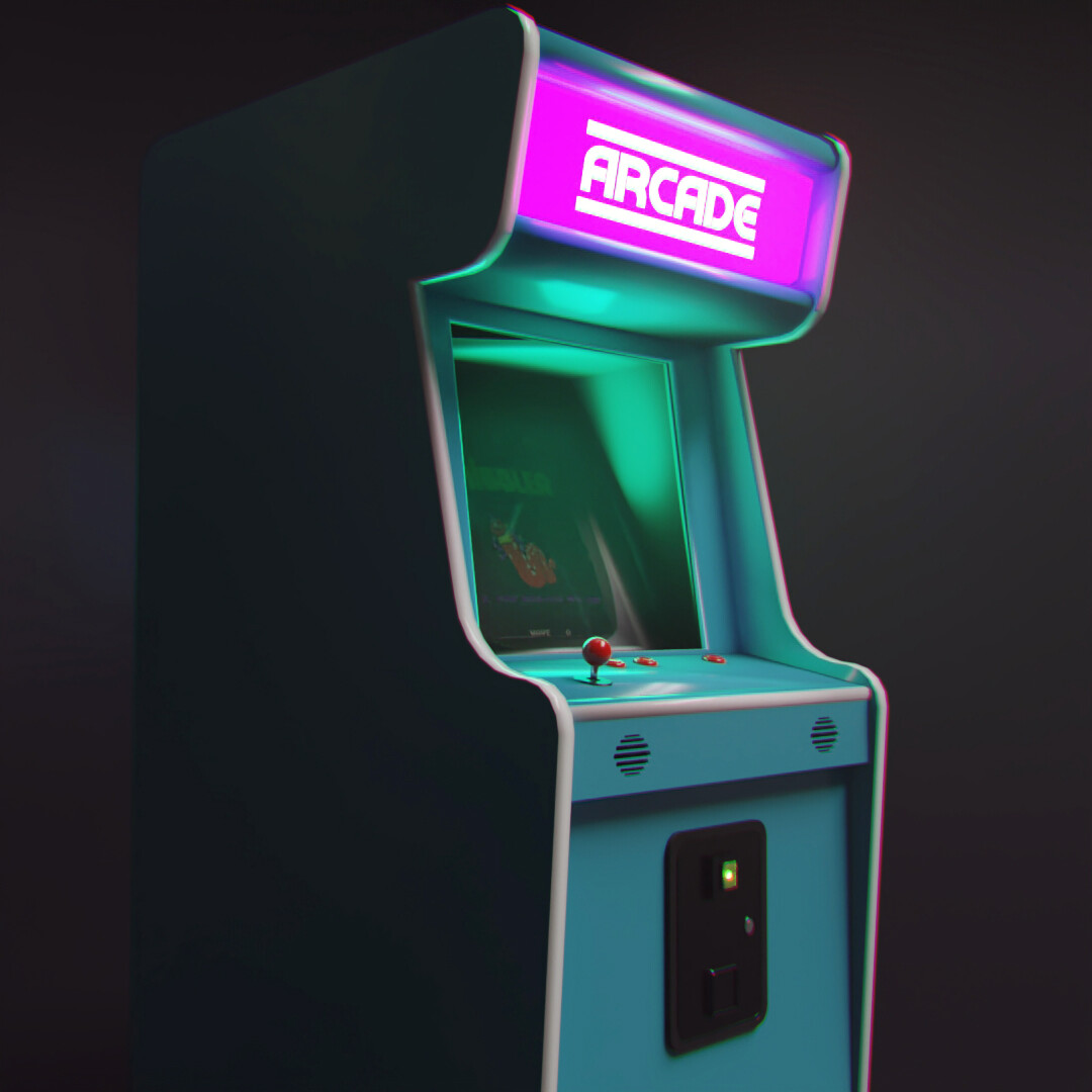 ArtStation - Arcade Machine in blender