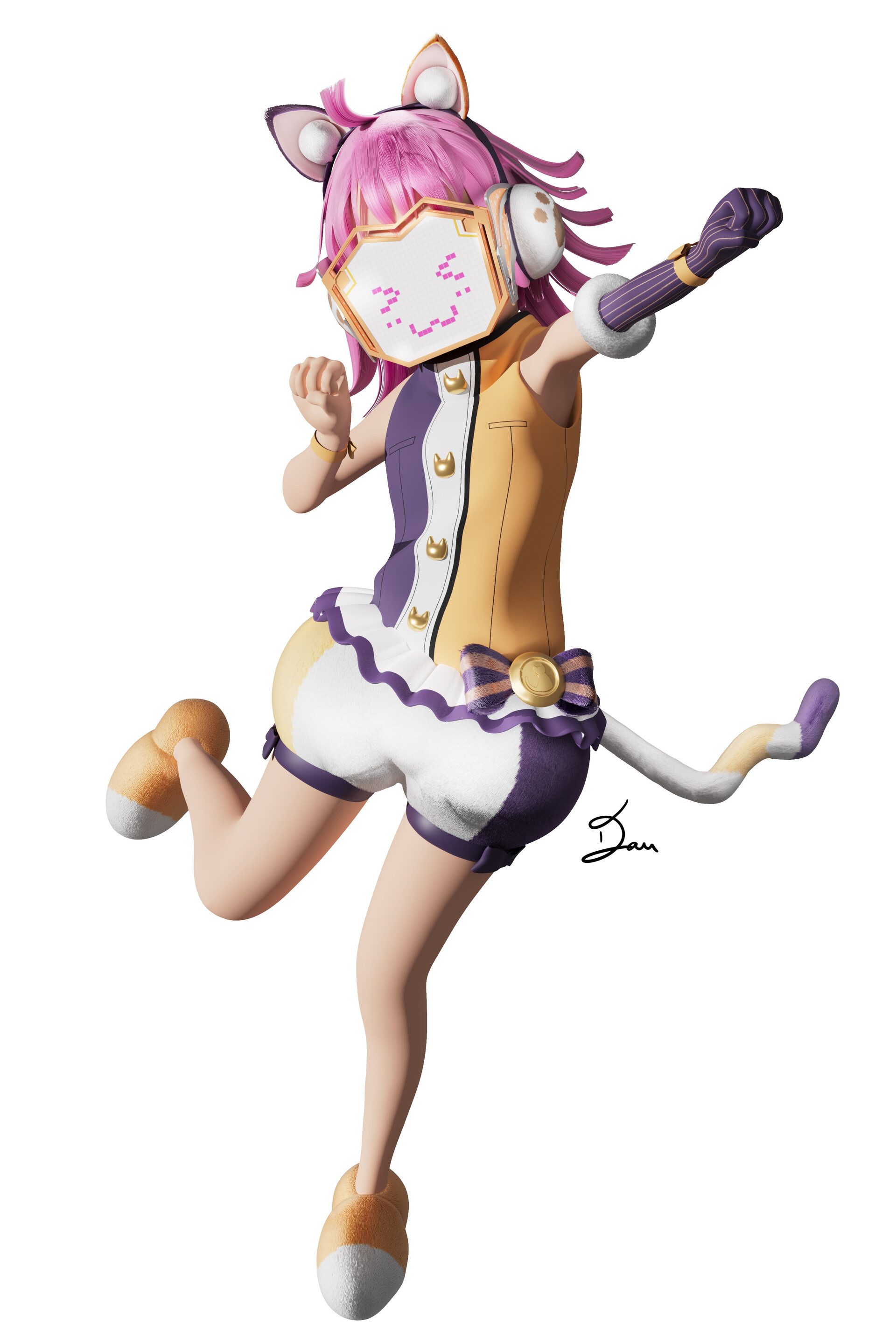 ArtStation - Rina Tennoji Exciting Animal (Love Live Fanart)