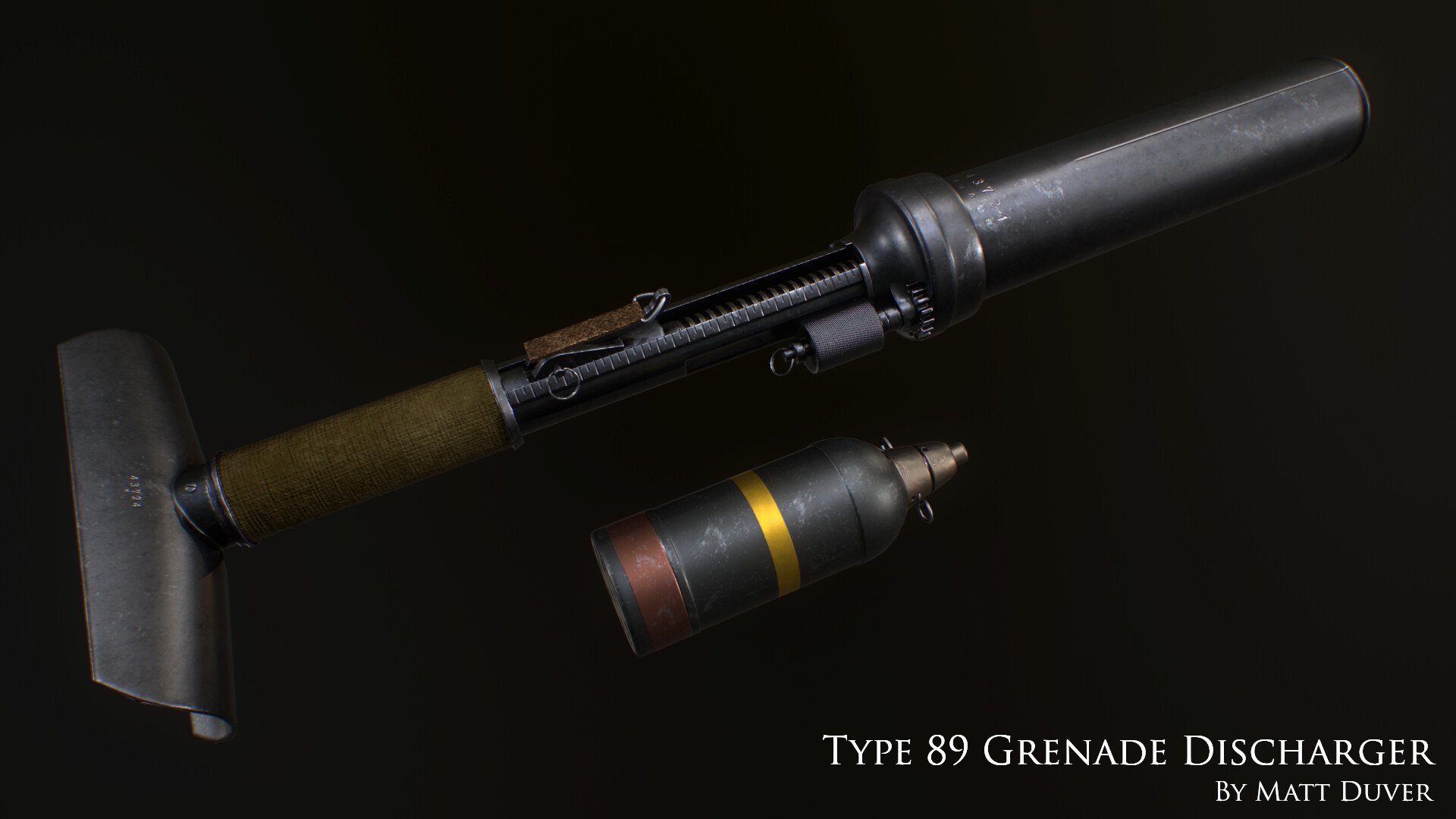 ArtStation Type 89 Grenade Discharger (Knee Mortar)