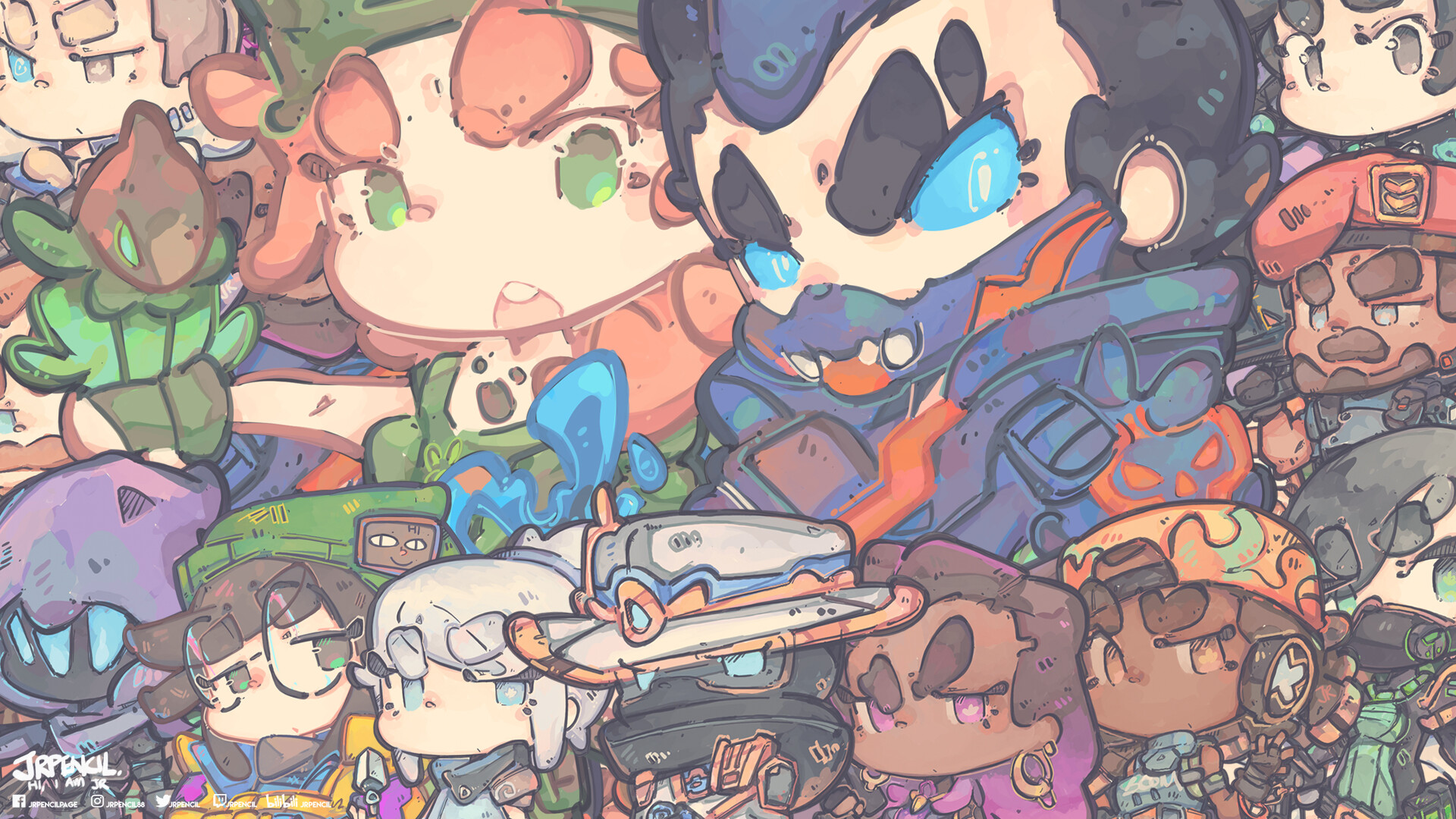 Jr Pencil Wallpaper Time Valorant, killjoy (valorant), digital art, artwork, video games. jr pencil