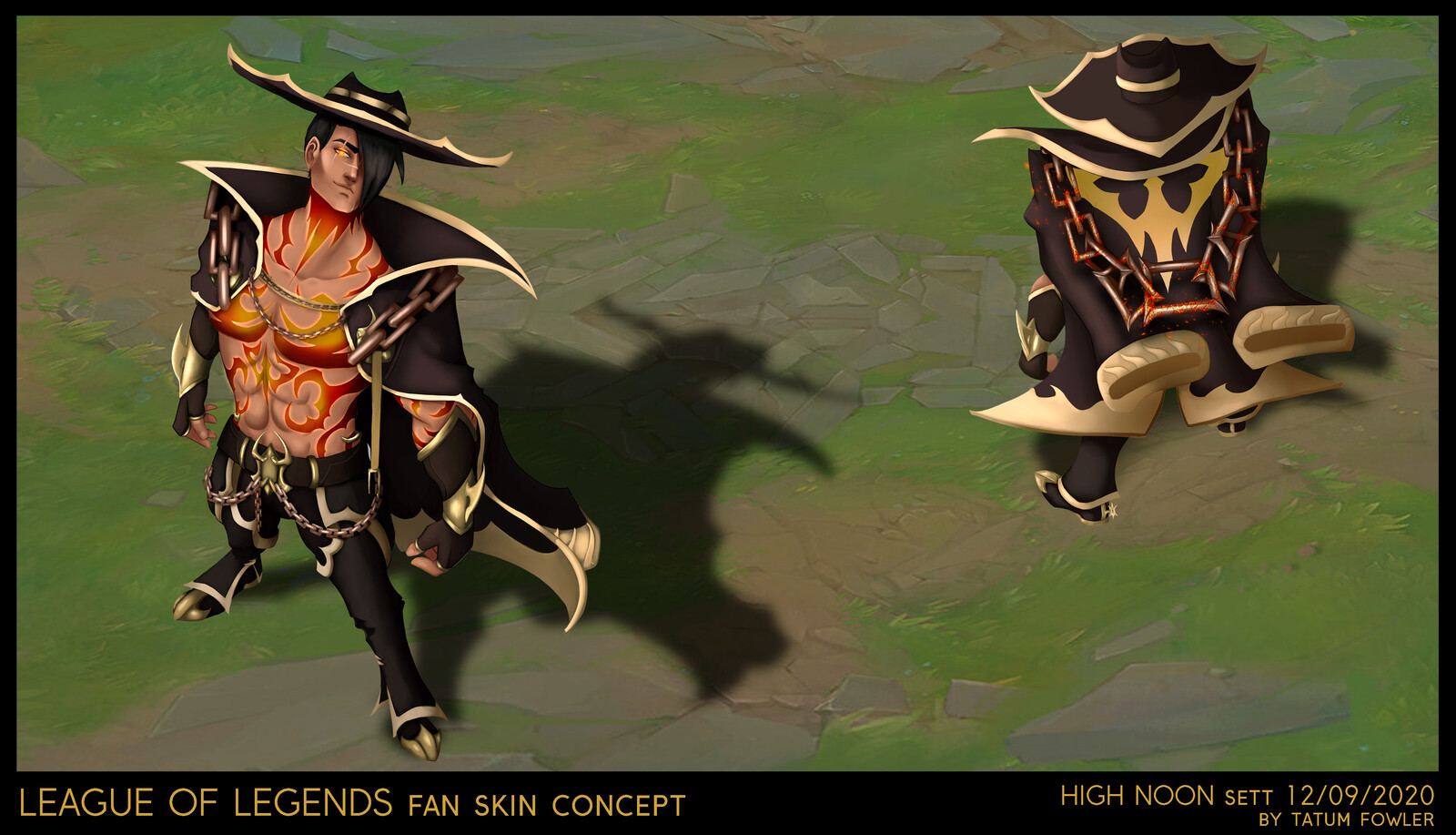 Artstation High Noon Sett League Of Legends Fan Skin Concept Tatum Fowler