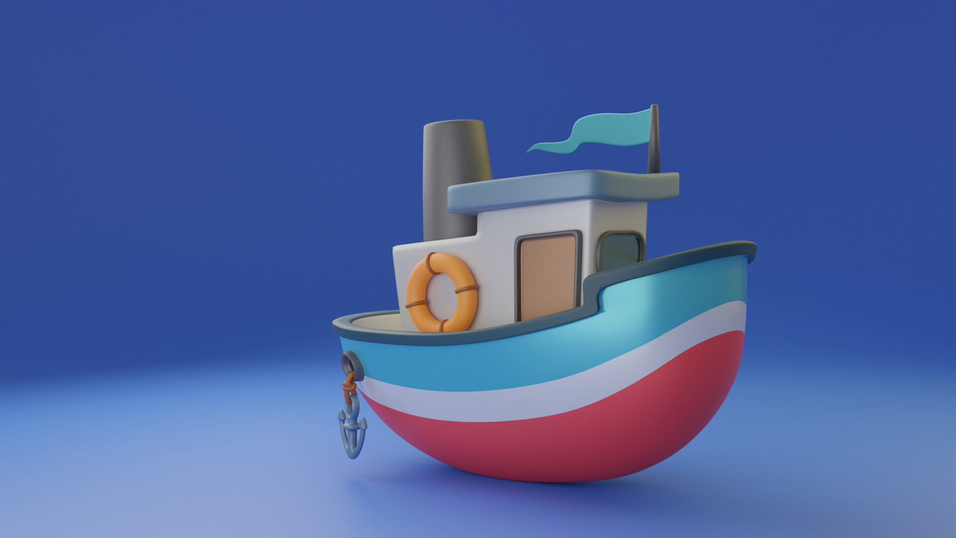 ArtStation - Little Cartoon Boat