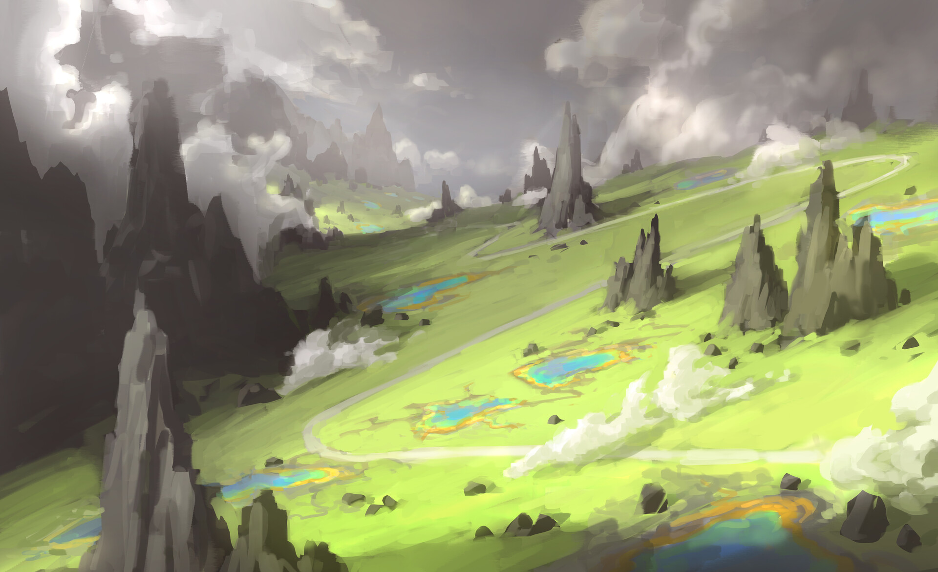 ArtStation - Springs Sketch