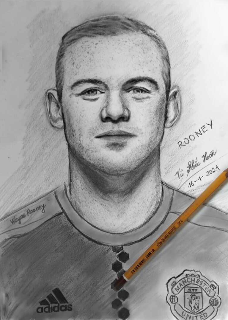 Hoan Vu - Wayne Rooney Drawing