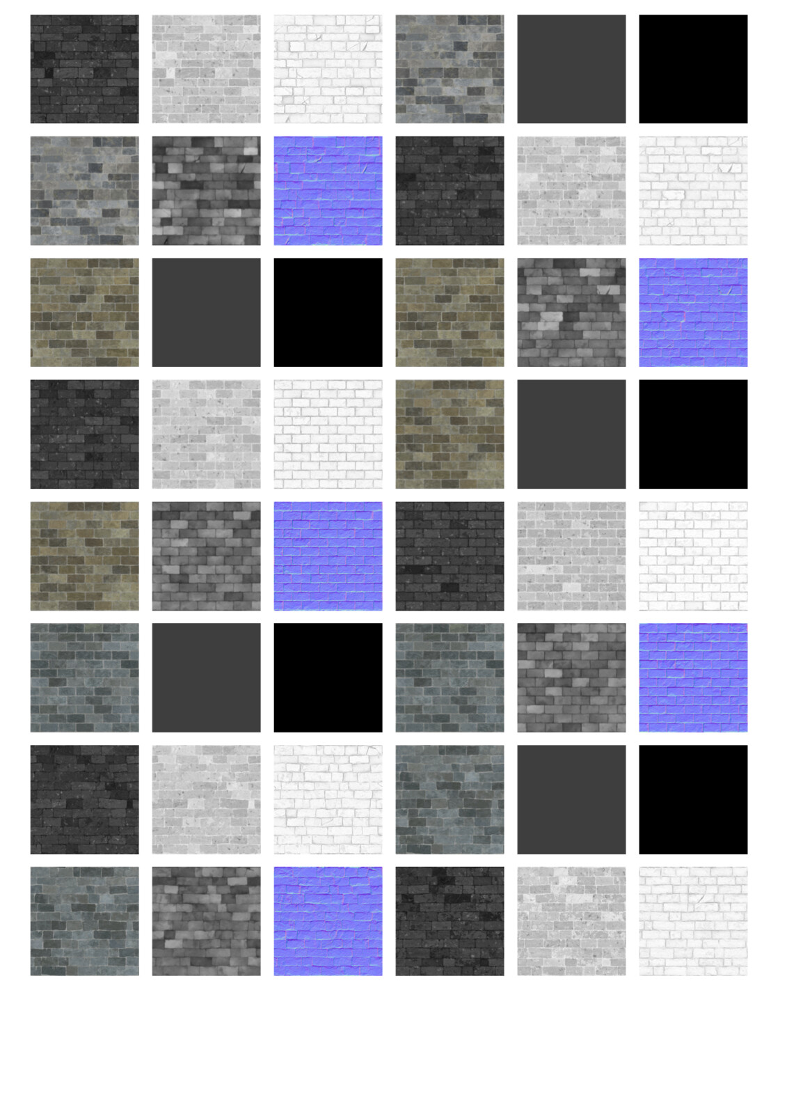 Here is one of two of an overview of many of the bespoke materials individual texture maps I created for JGA - this doesn't show the in-ArchiCAD only vector artwork I created and associated with these materials