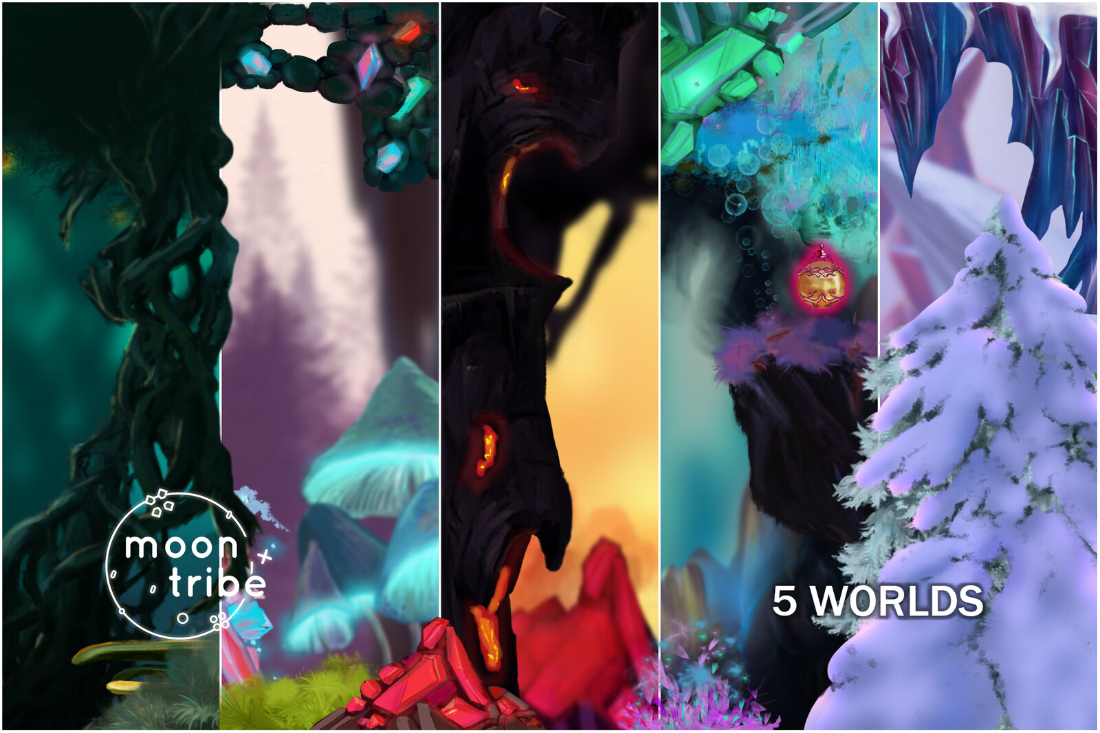 Five Worlds - 2D Asset Pack