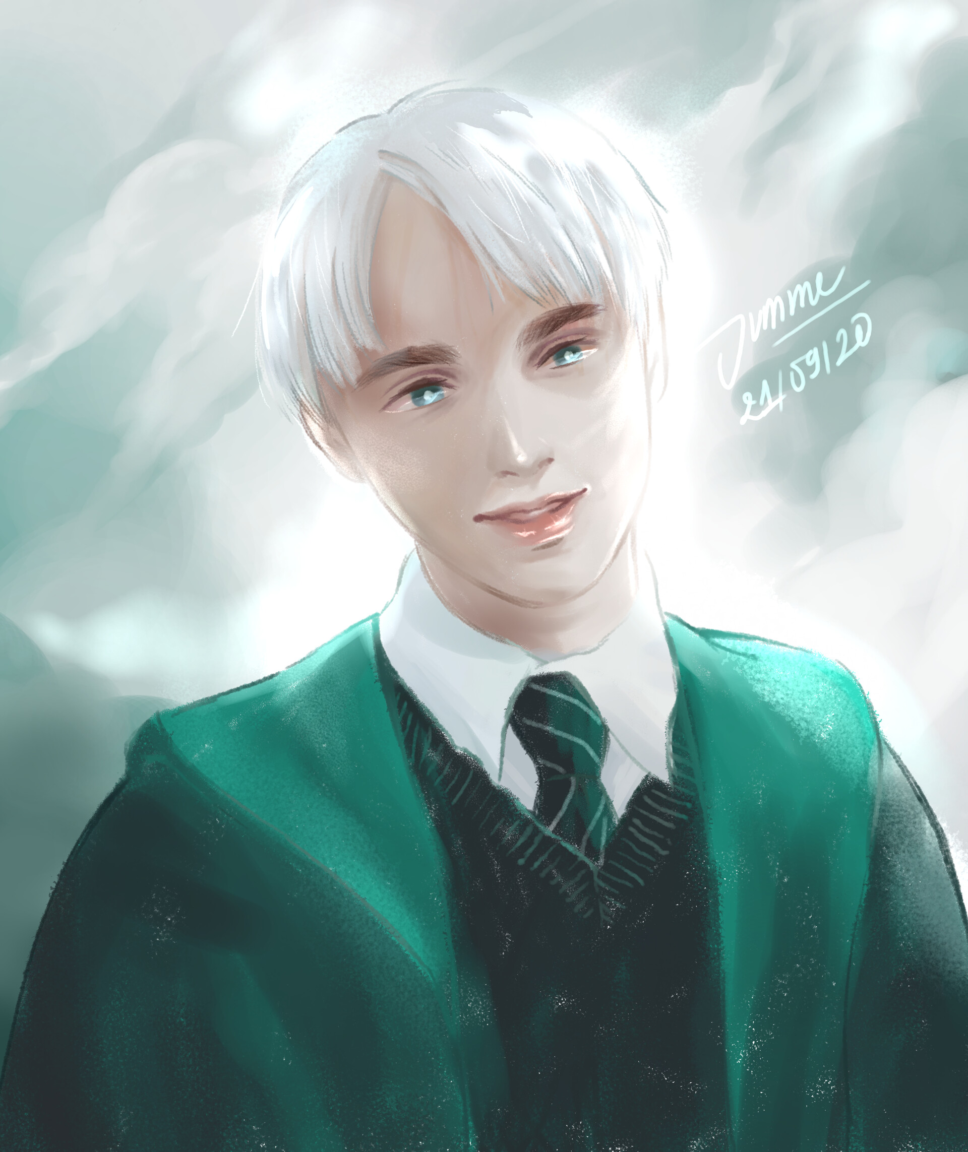 third-fourth year draco malfoy , an art print by Miso Soup - INPRNT