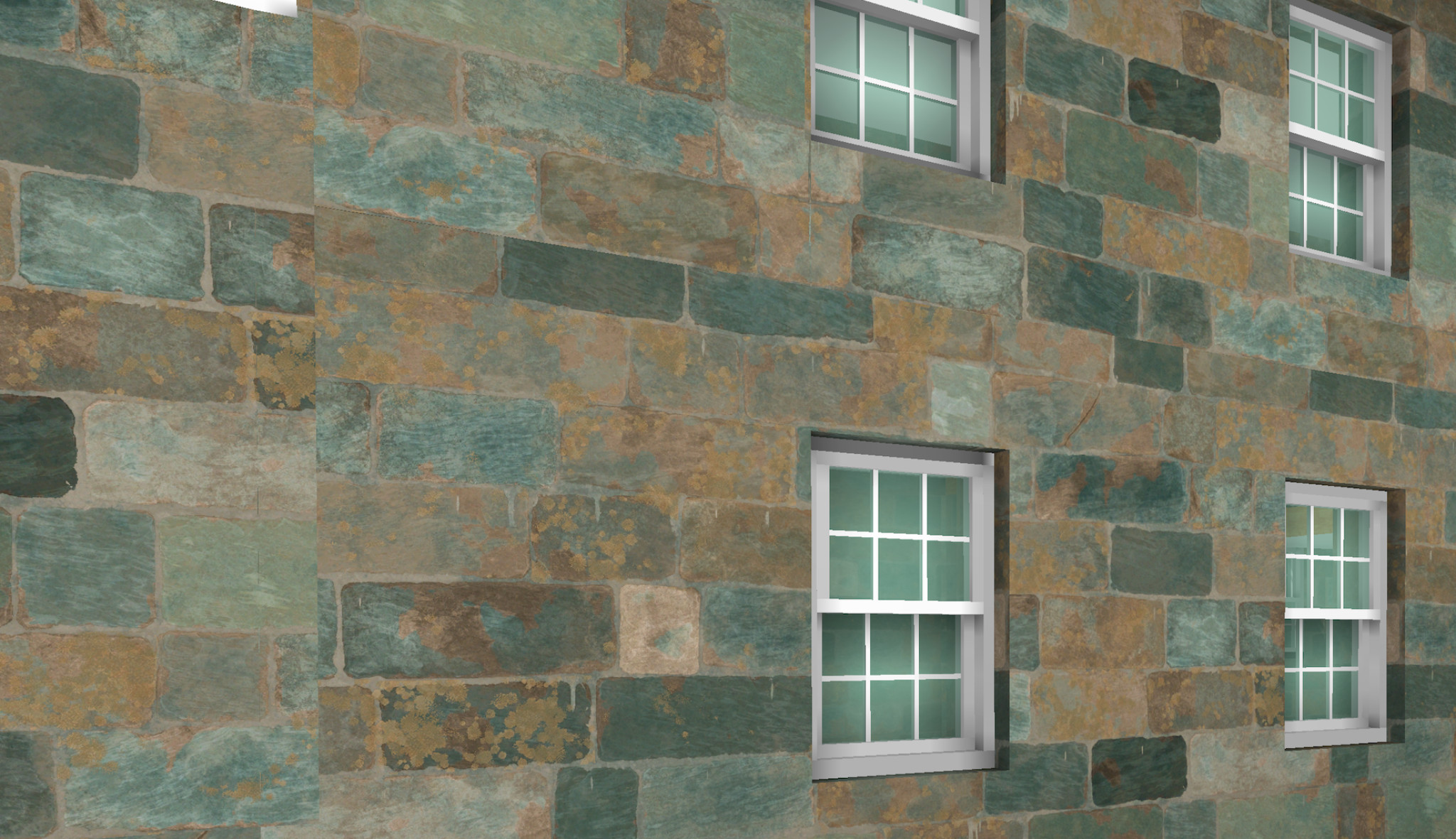 Newly developed JGA Guernsey granite material in 3D window and BIMx looks like this