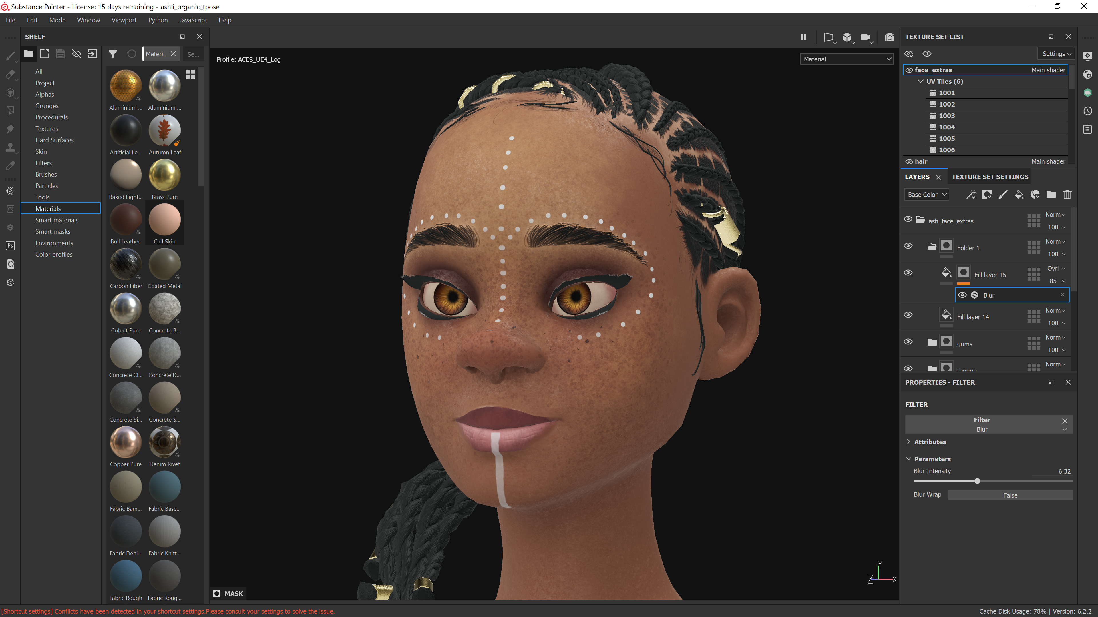 skin in Substance Painter