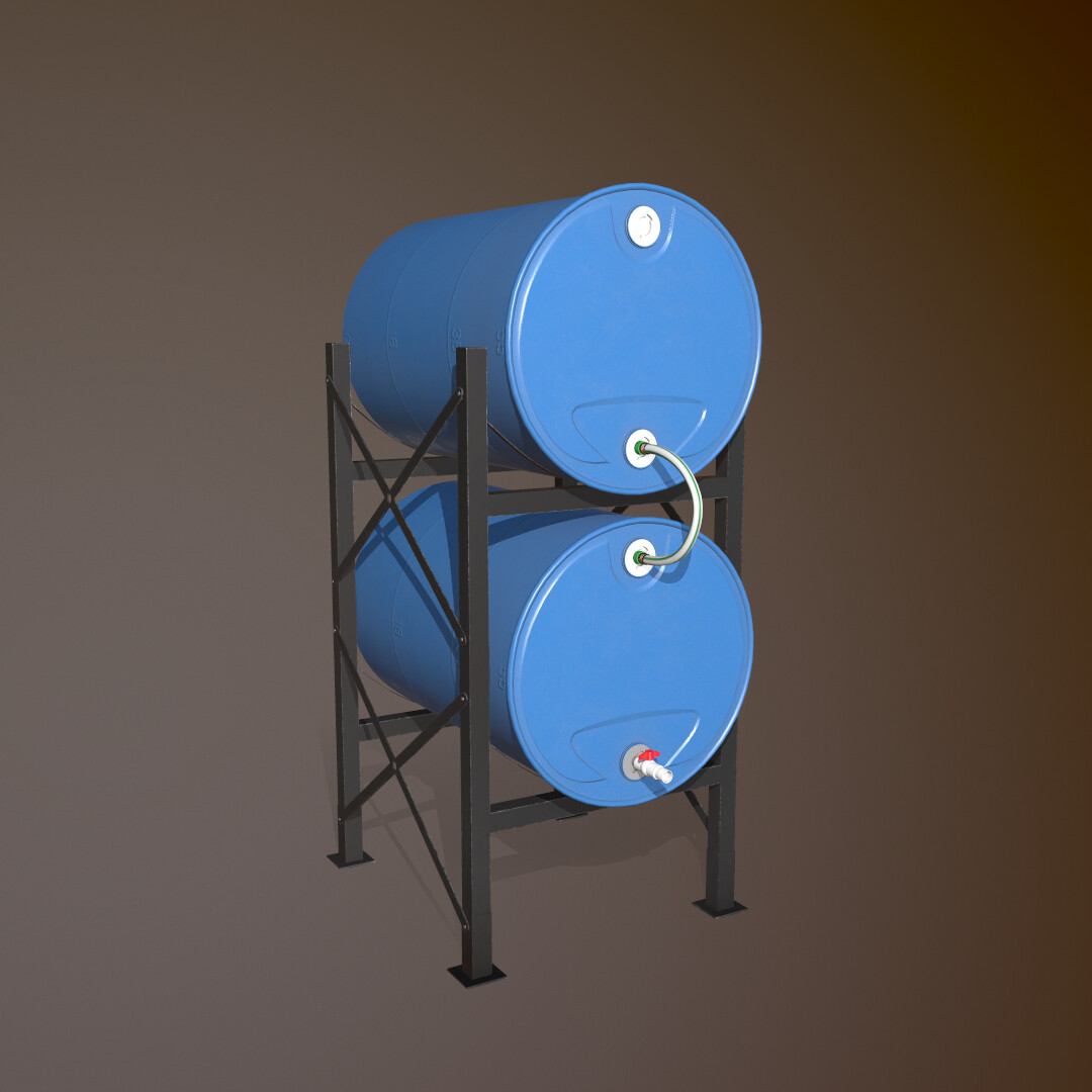 CC03DModels rain barrel