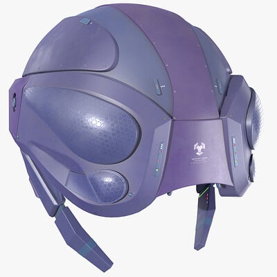 Sci Fi Helmet - Cyberpunk - PBR 3D Asset