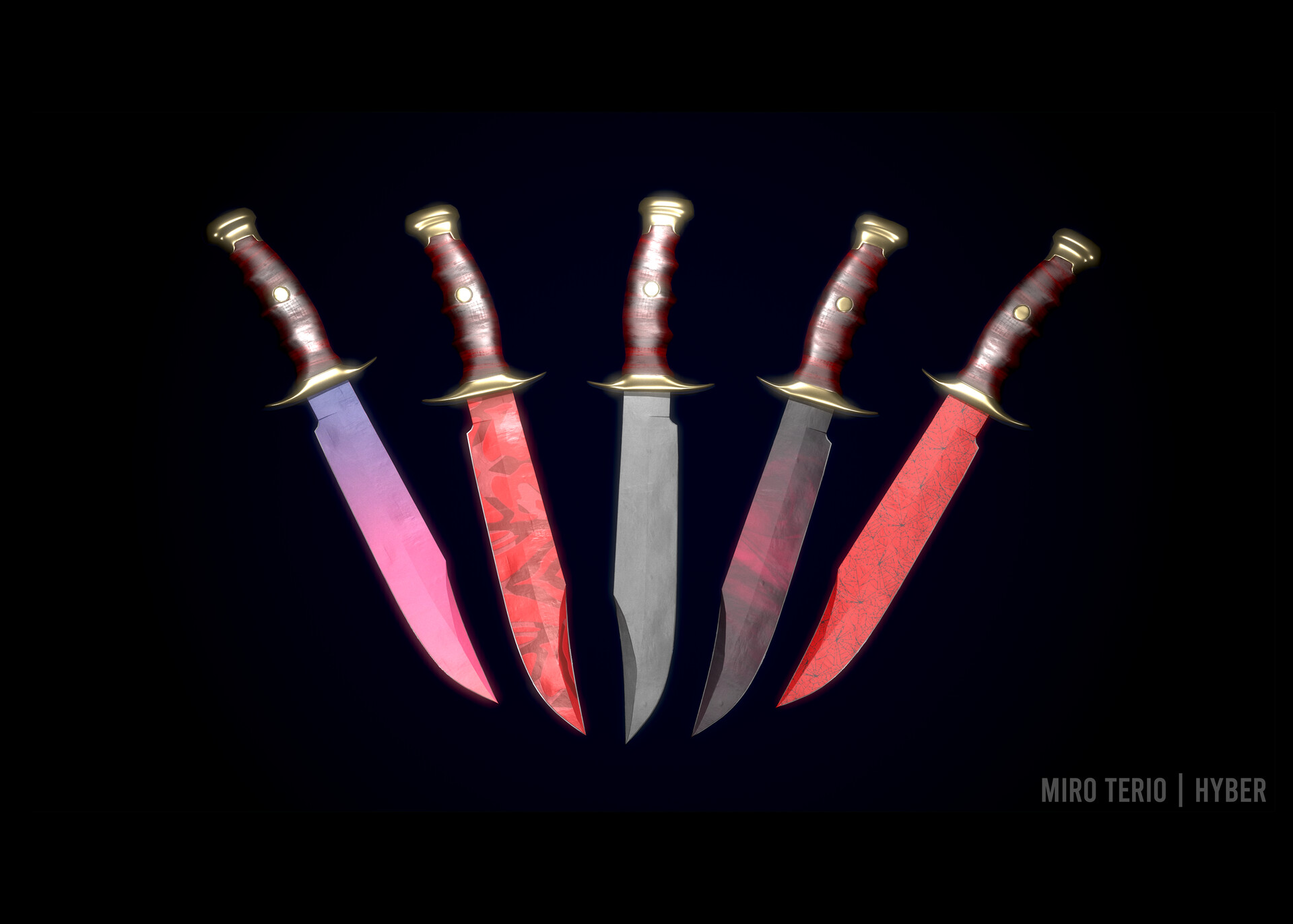 ArtStation Hunting knife CSGO style