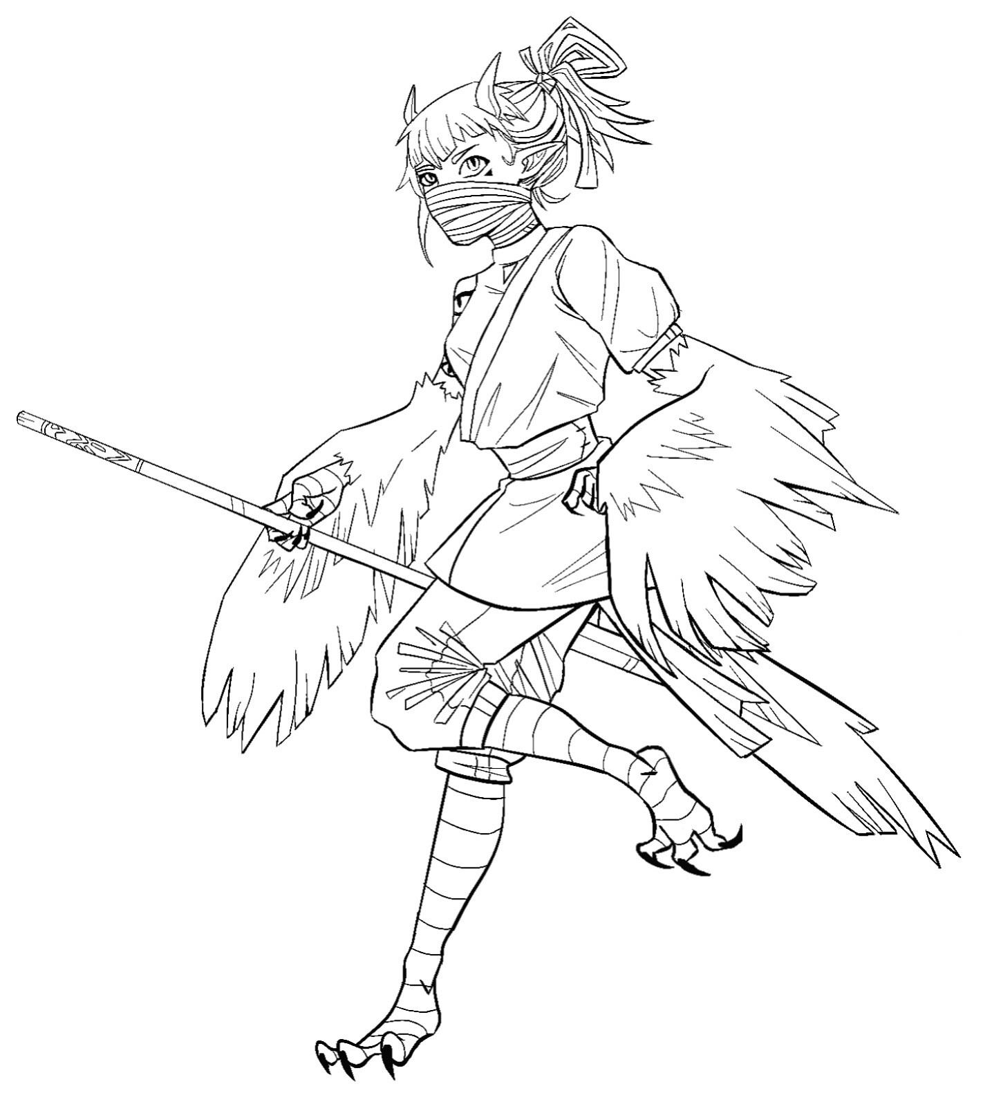 ArtStation Bird Girl Design