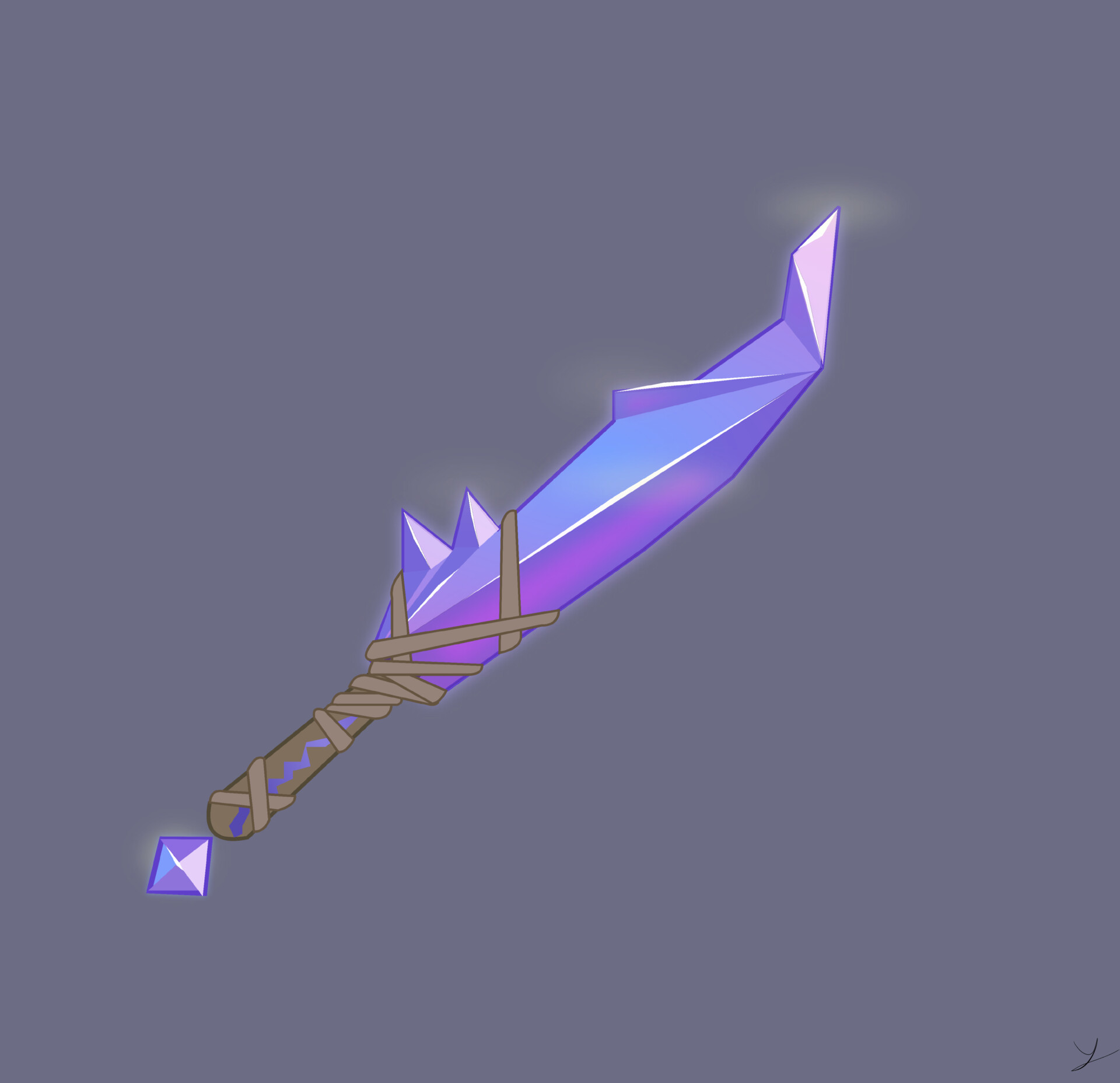 Artstation - Crystal Sword Concept Vector