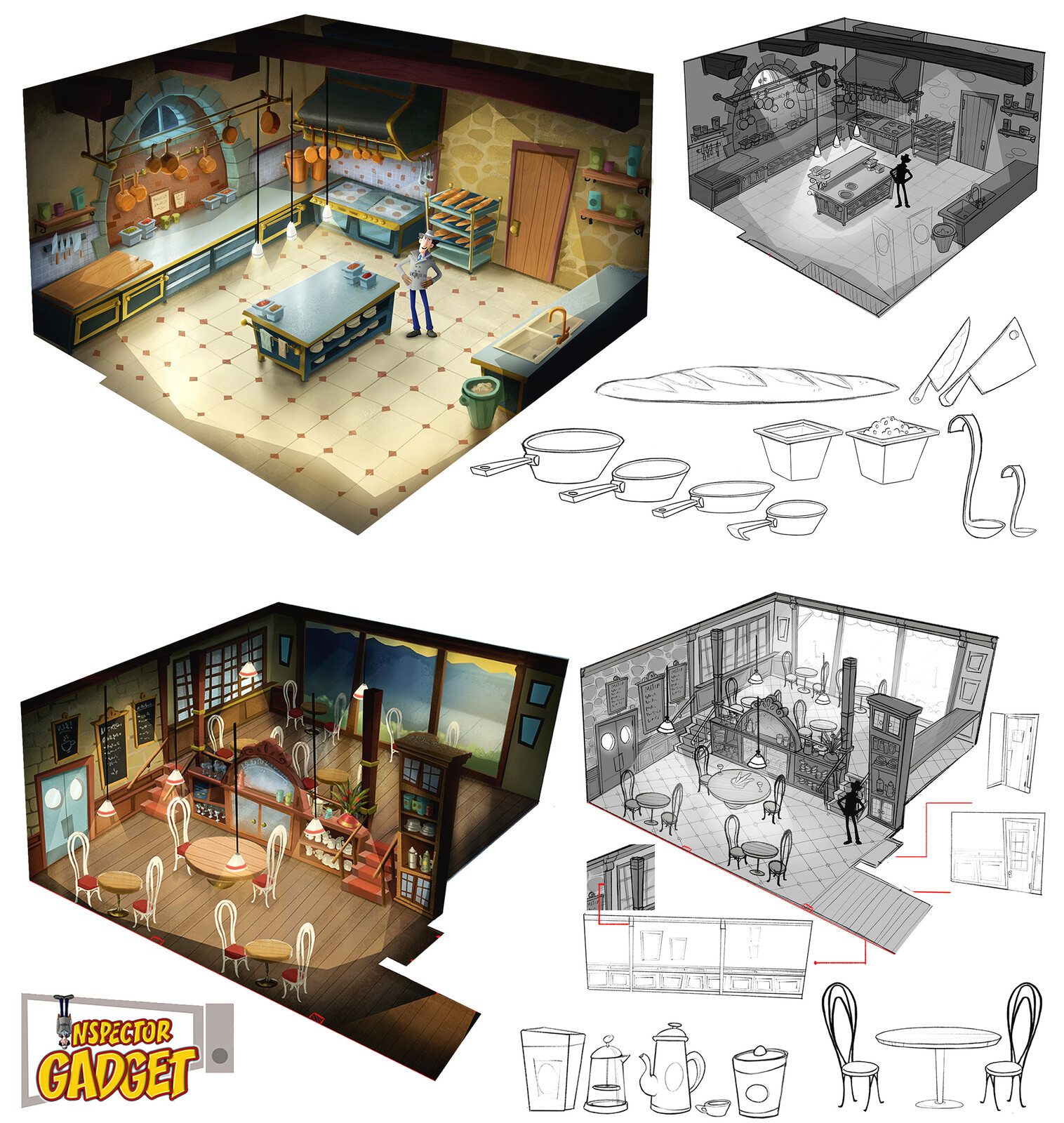 Inspector Gadget - Design work
