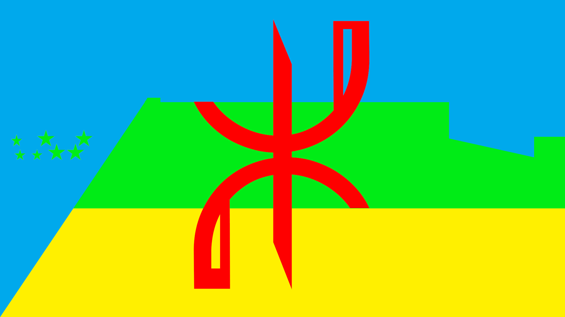 ⴰⵟⵍⴰⵙ ⴰⵎⵚⵎⵓⴷ - The Real Tamazgha Flag. ⴰⵟⵍⴰⵙ ⴰⵎⵚⵎⵓⴷ - The Real Tamazgha Flag.