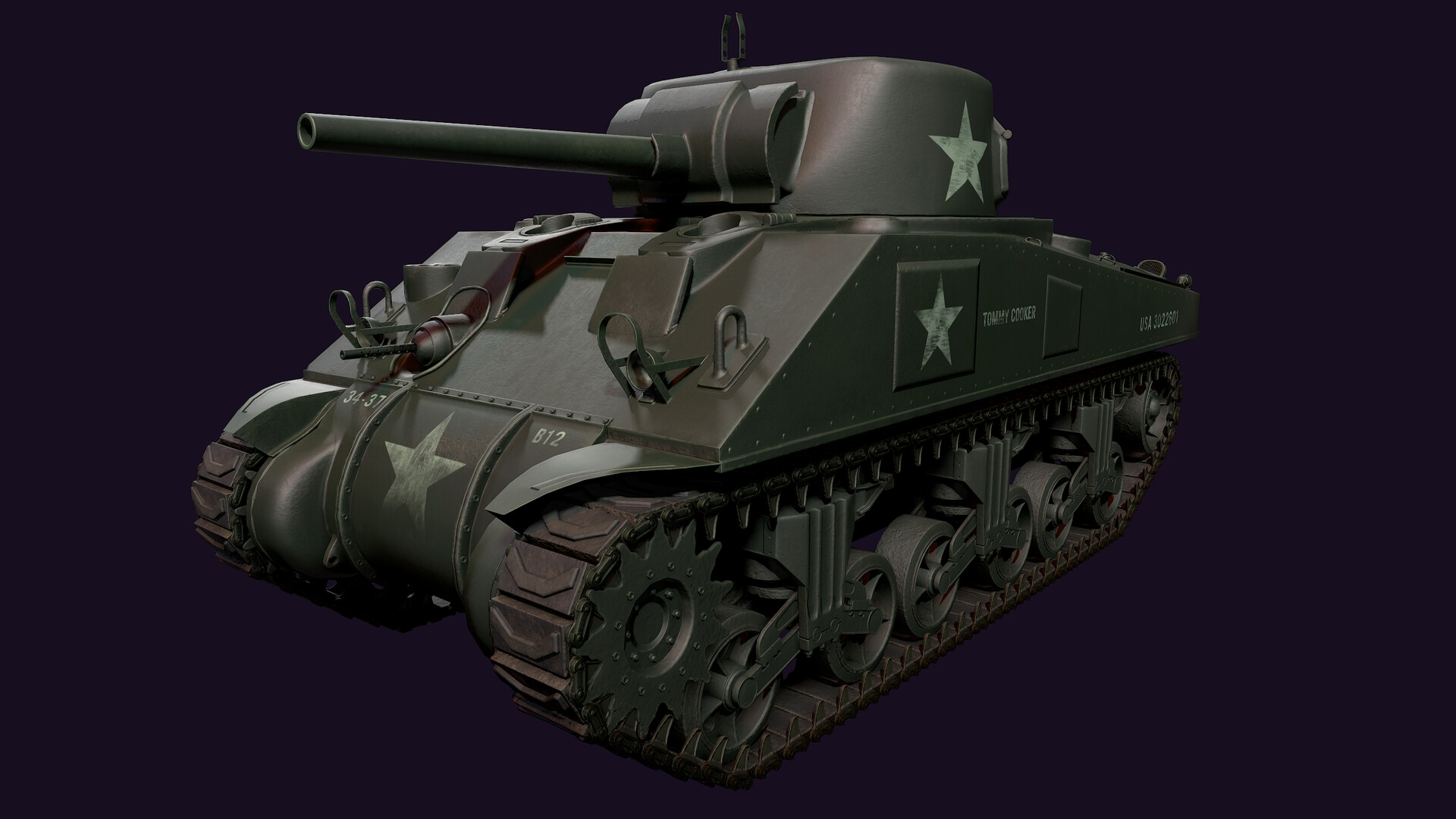 ArtStation - Sherman M4 Tank