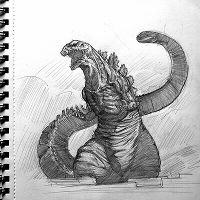 How to Draw Shin Godzilla - YouTube