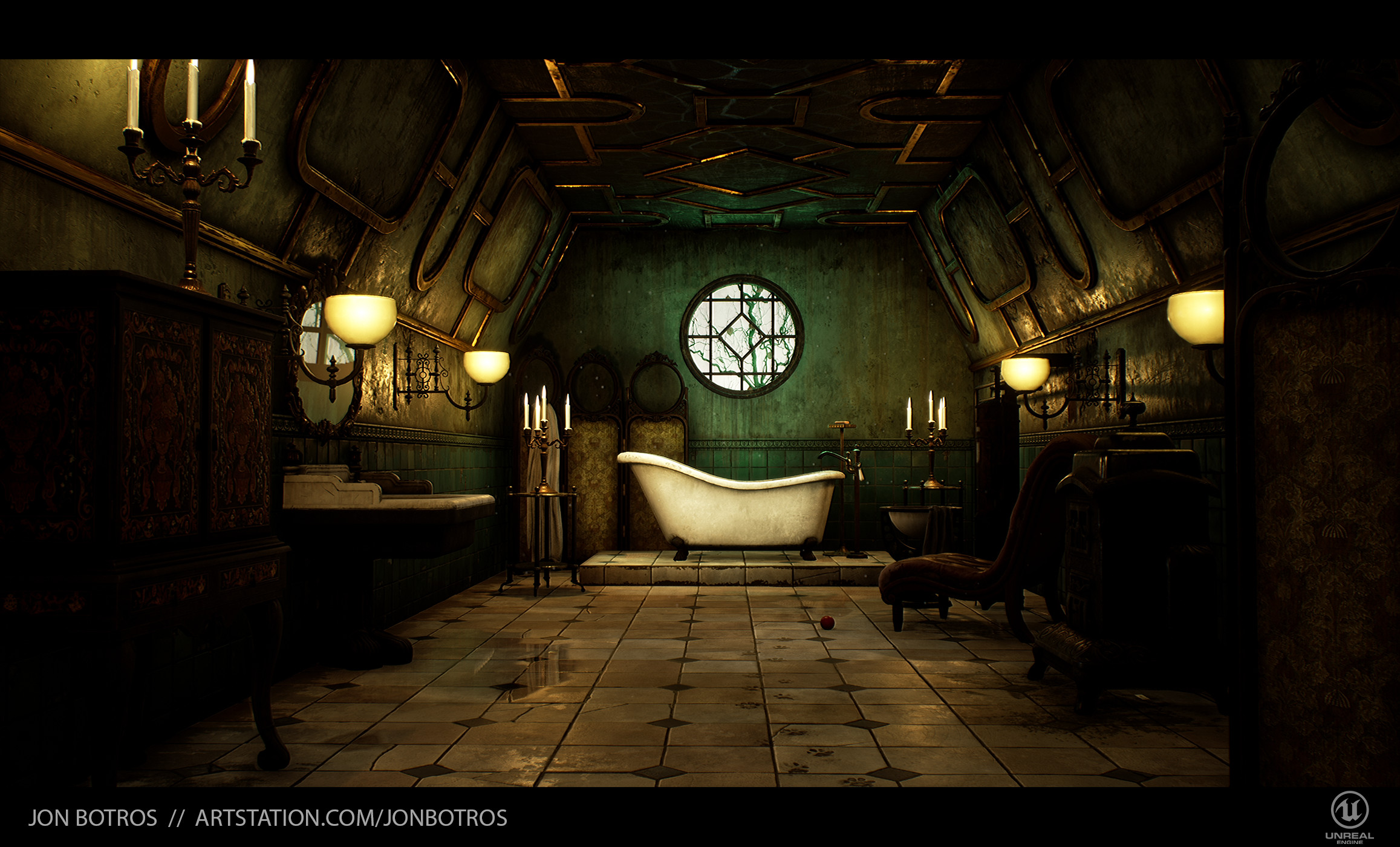 Jon Botros Crimson Peak Bathroom Scene (UE4)