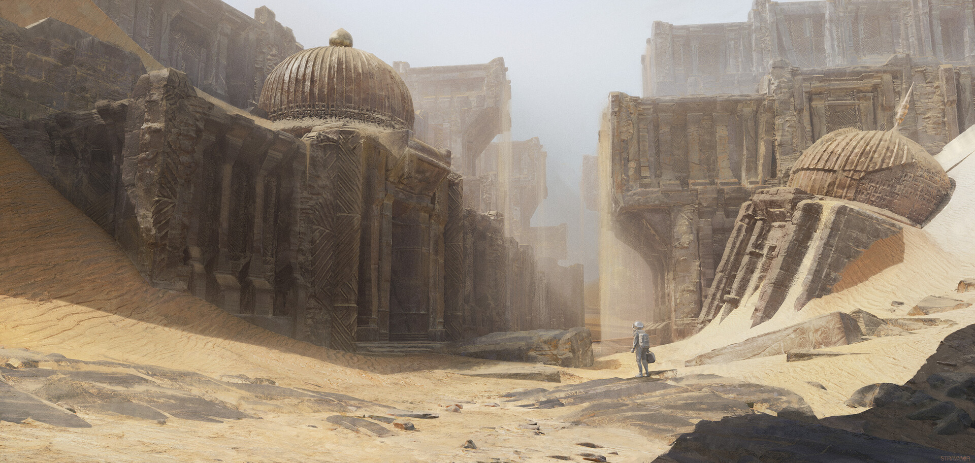 ArtStation - Temple and sand