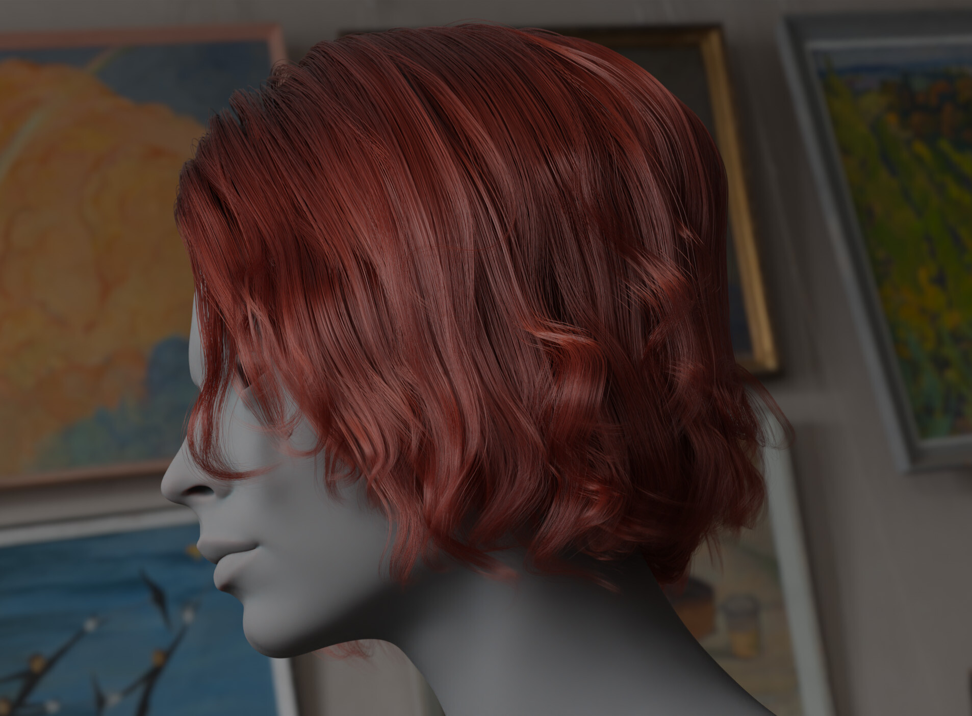 Francois Rimasson Grooming tests (Blender, Xgen & Houdini)