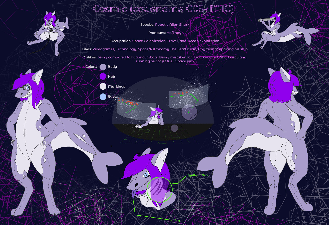 Cosmic ref sheet commission 