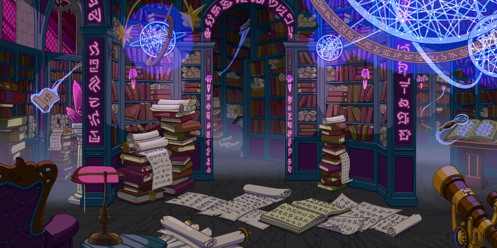Mysterious Magic Library