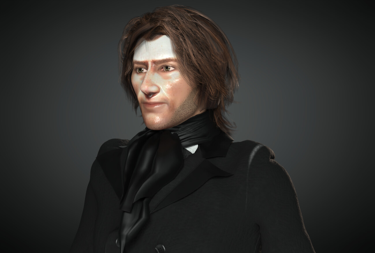3D Historic Character John Mitchel for virtual reality 