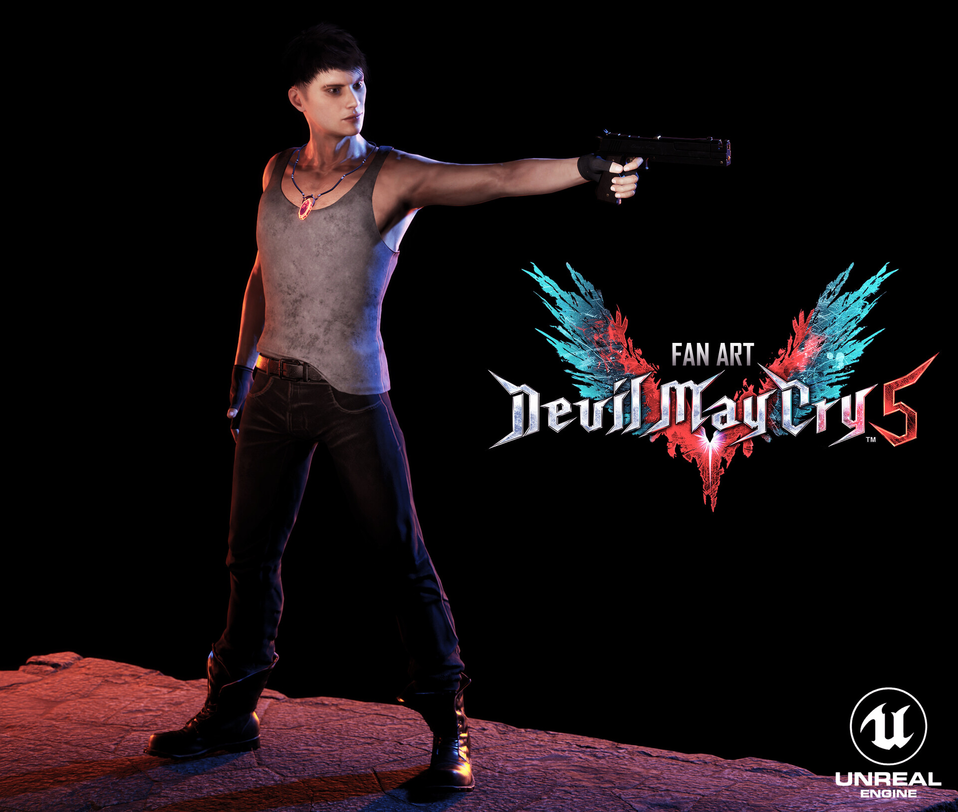 Devil May Cry & Fantasy Fan Art Featuring DanteWontDie