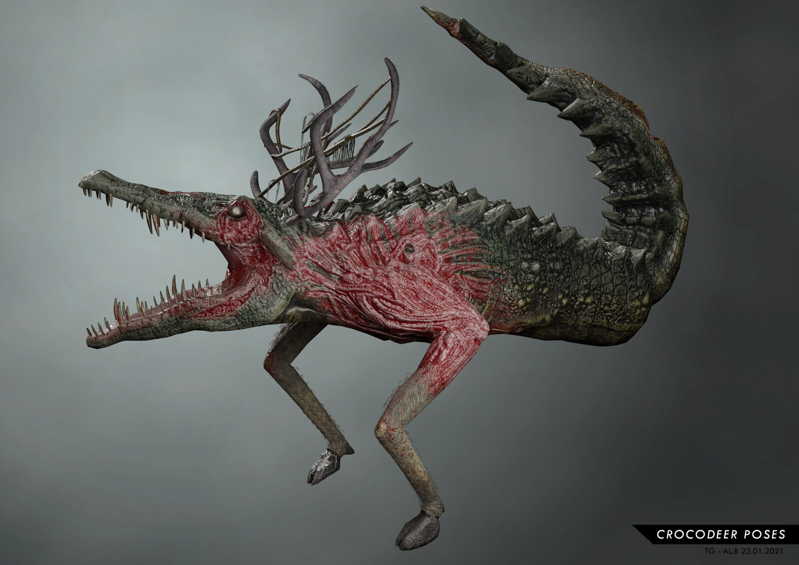 CrocoDeer Game Creature 2021