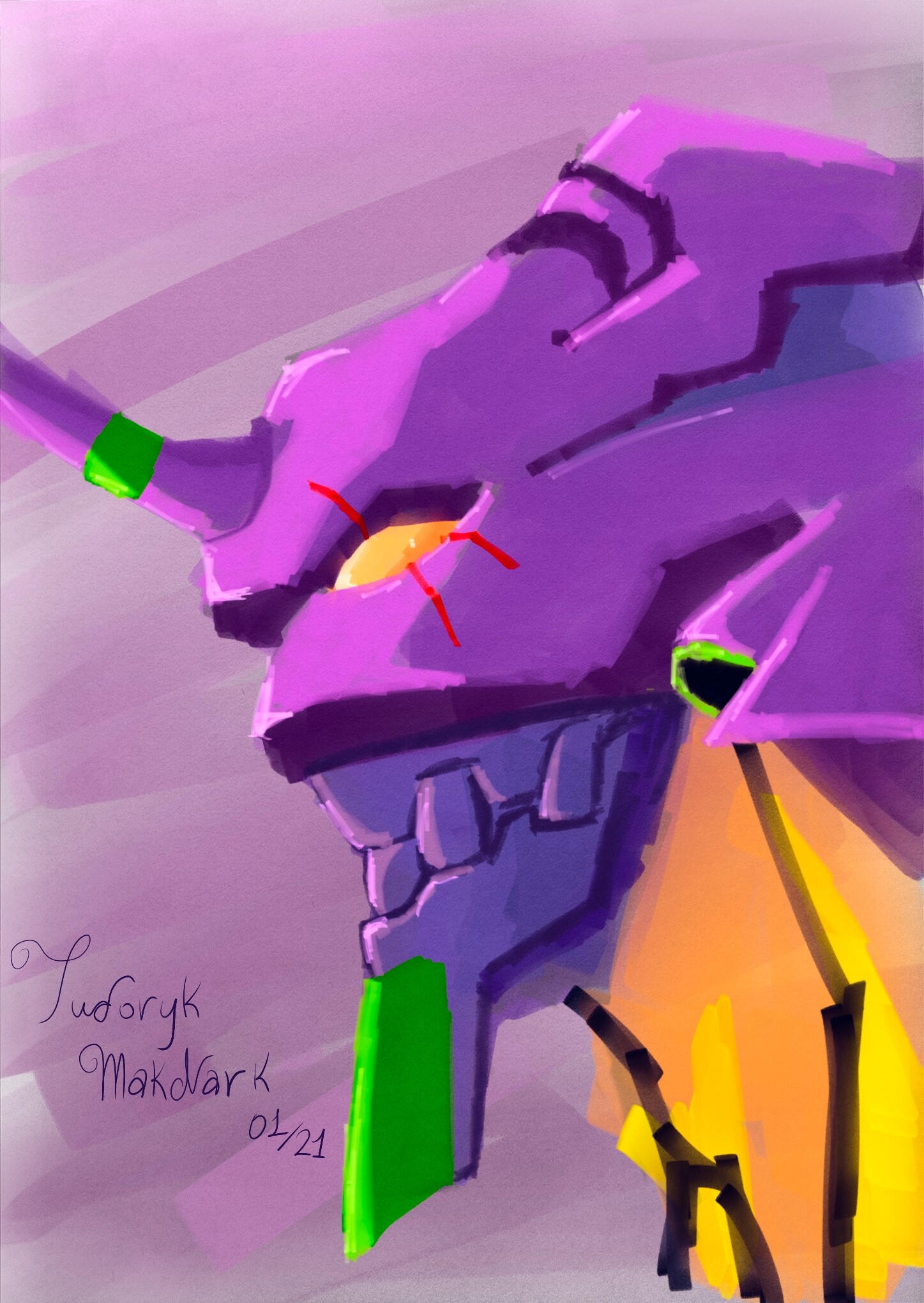 evangelion text art